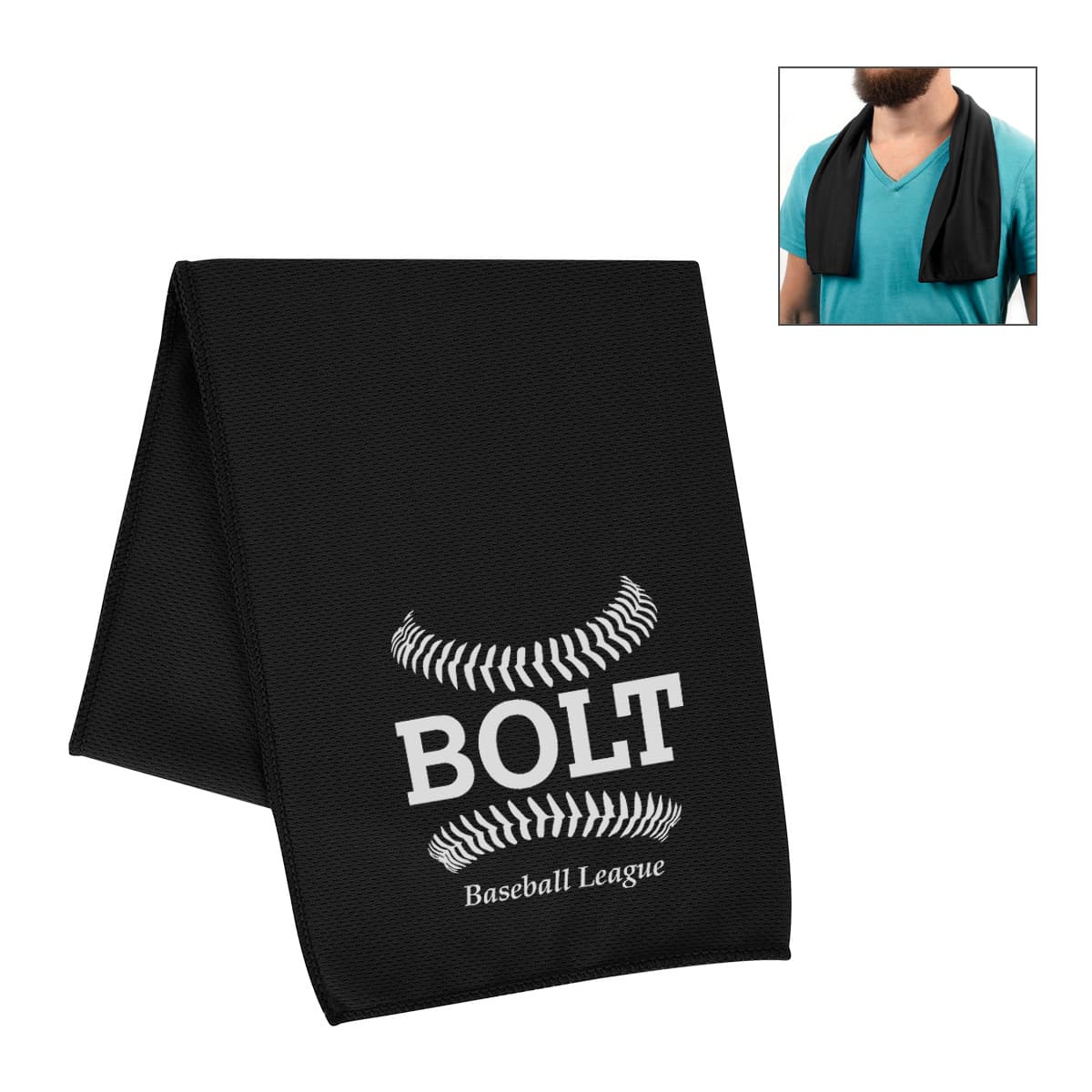 RECYCLED PET COOLING SPORT TOWEL - Image 1