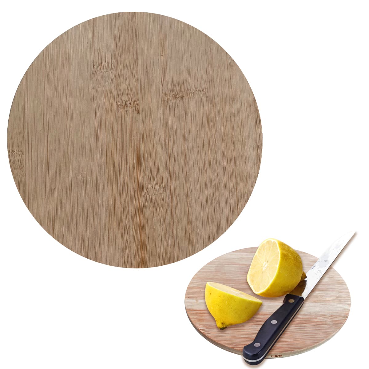 Round Bamboo Cutting Board - Image 1