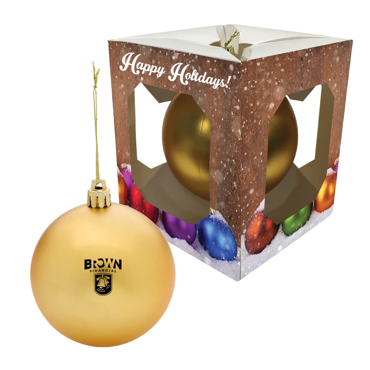 Round Ornament With Custom Window Box - Image 1