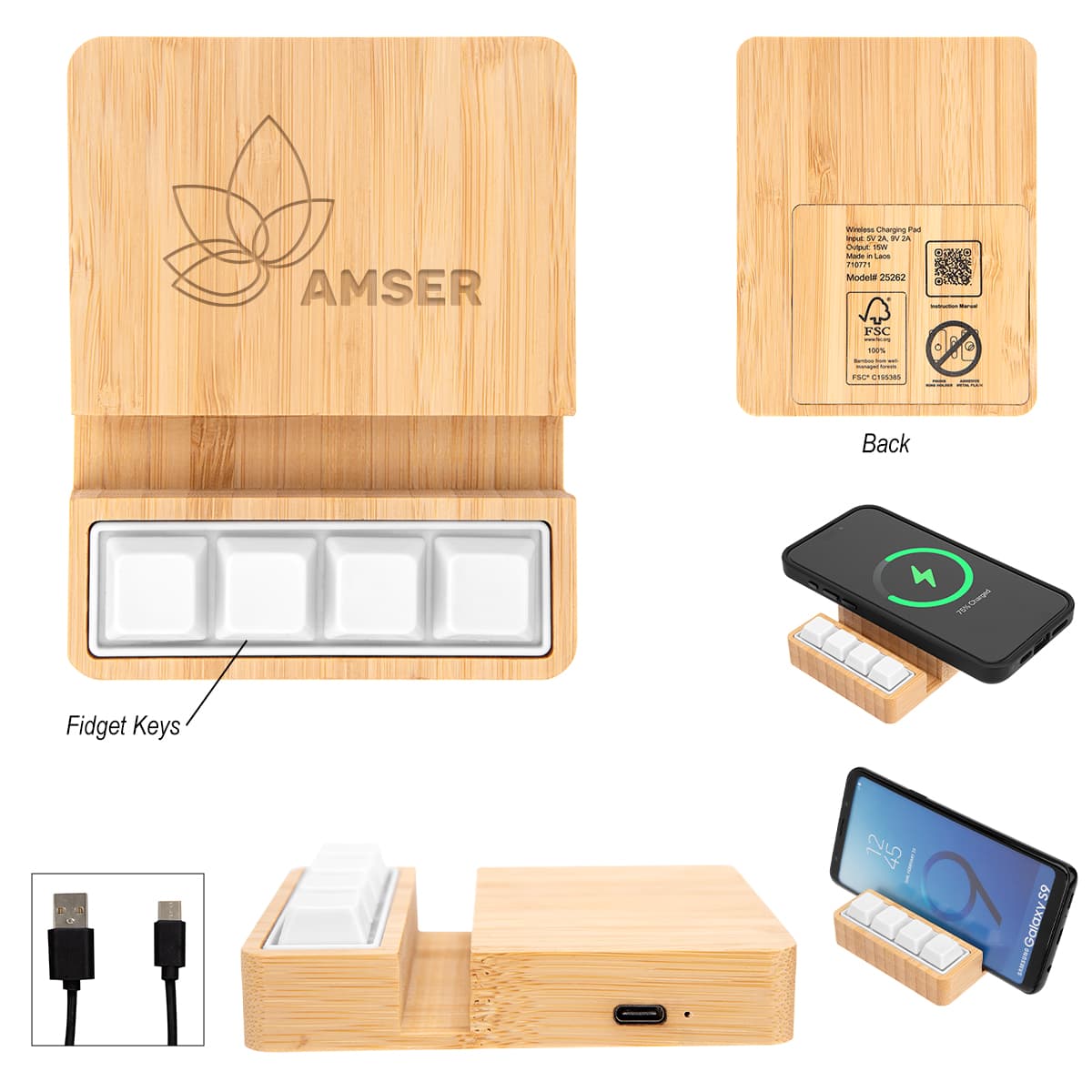 Stress Relief Wireless Charging Phone Stand - Image 1