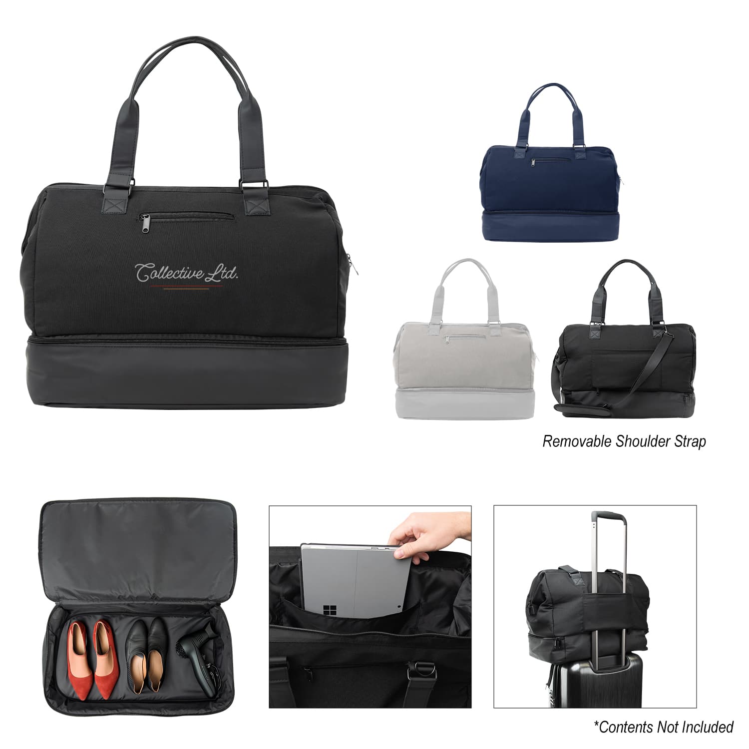 The Weekender Travel Bag With Drop Bottom - Image 1