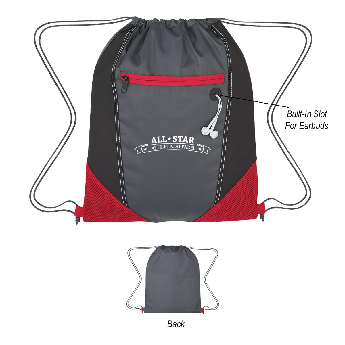 Two-Tone Drawstring Sports Pack - Image 1