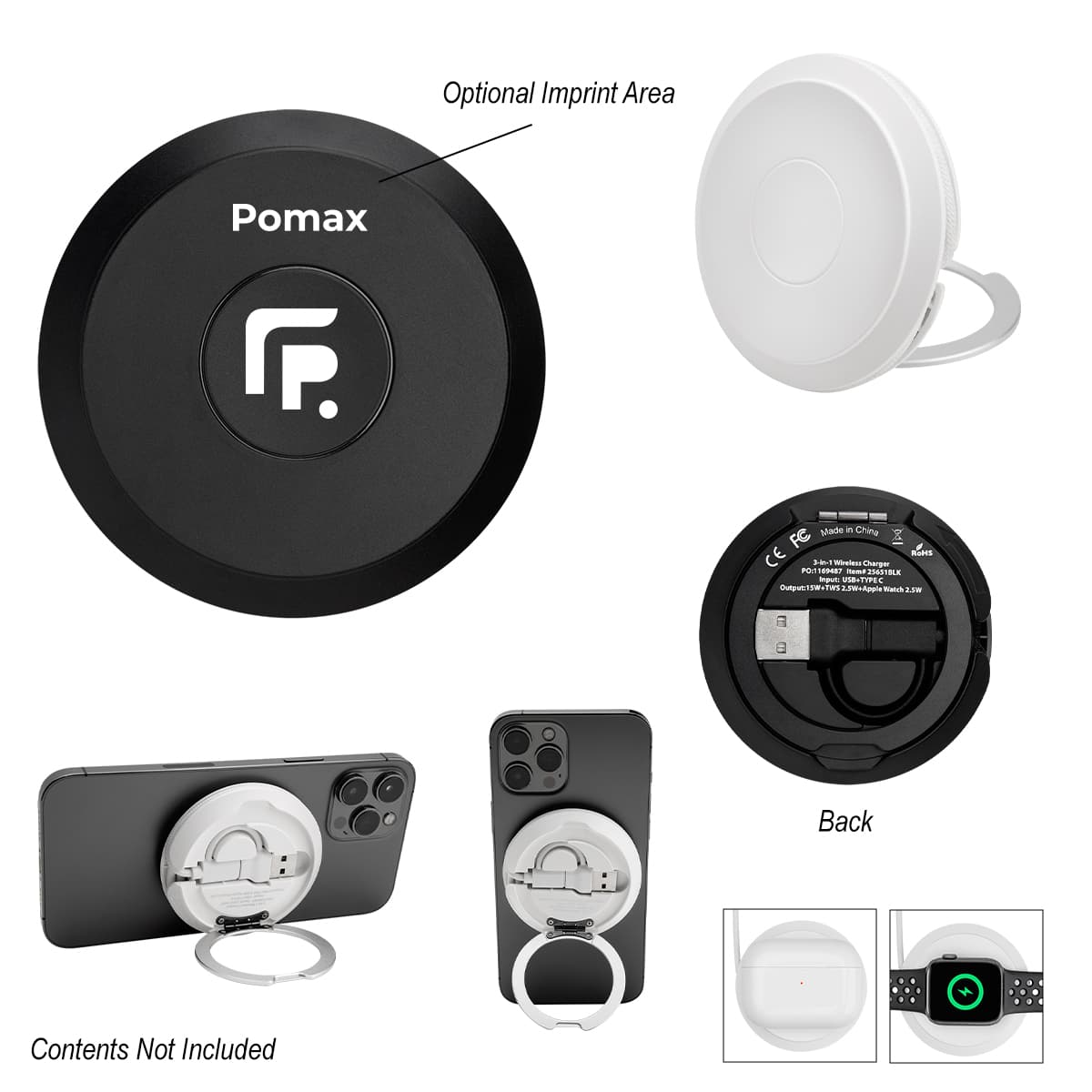 Wireless Multi-Charger With Kickstand