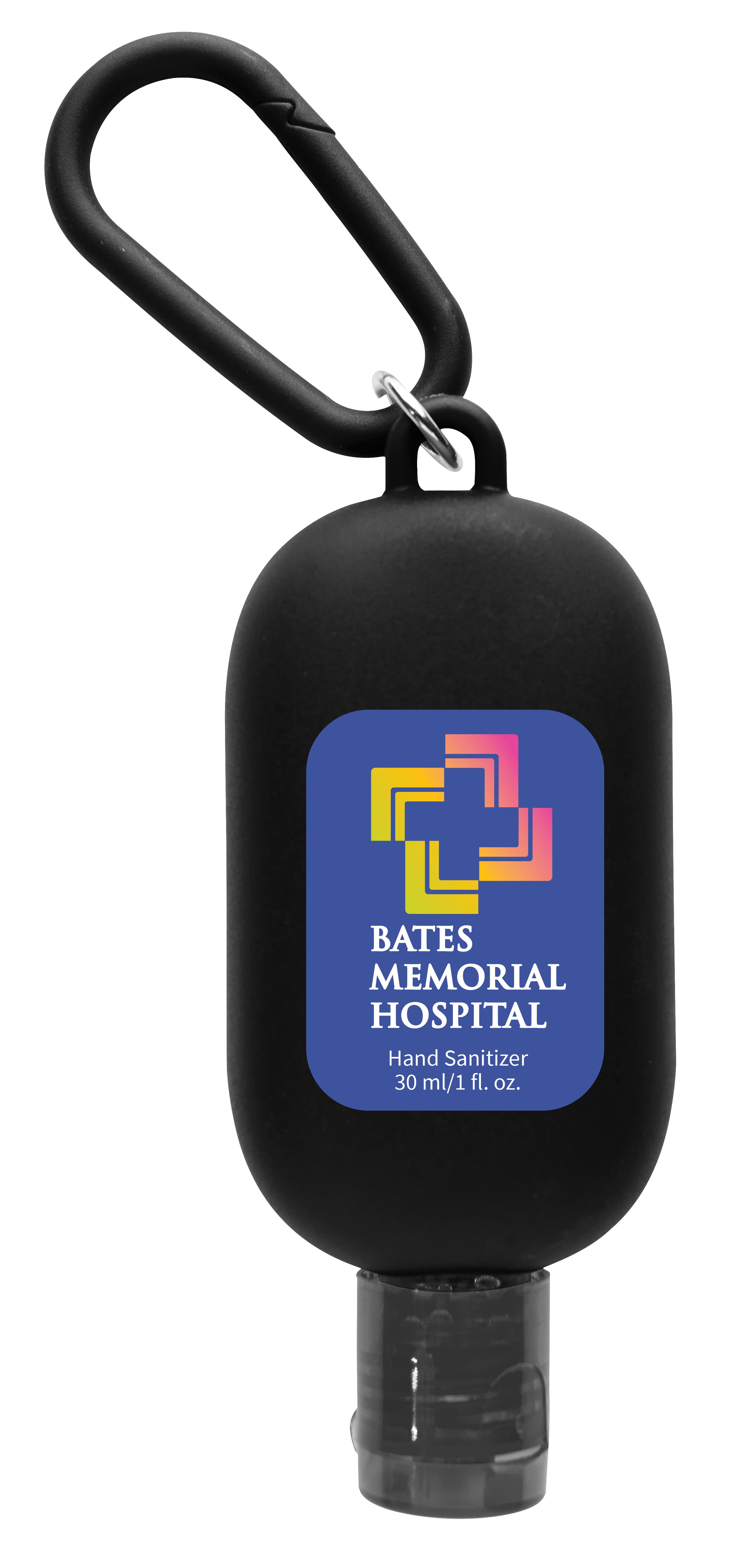 1 oz. Hand Sanitizer with Colorful Case and Carabiner - Image 1