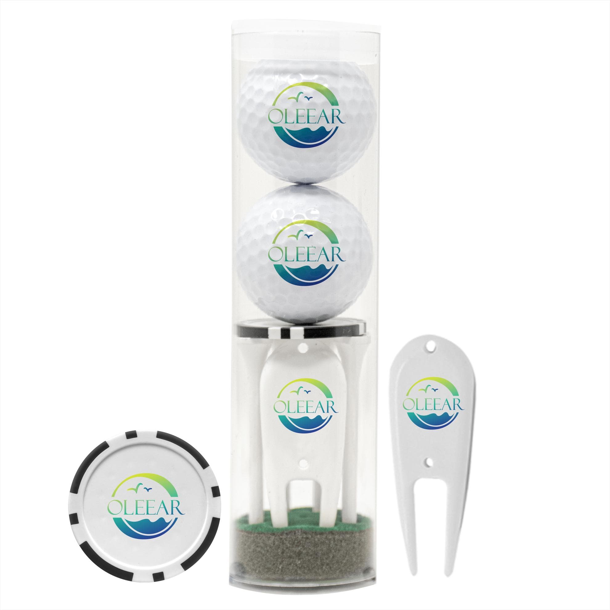 Classic 2-Ball Par Pack with Tees, Tool & Poker Chip - Image 1
