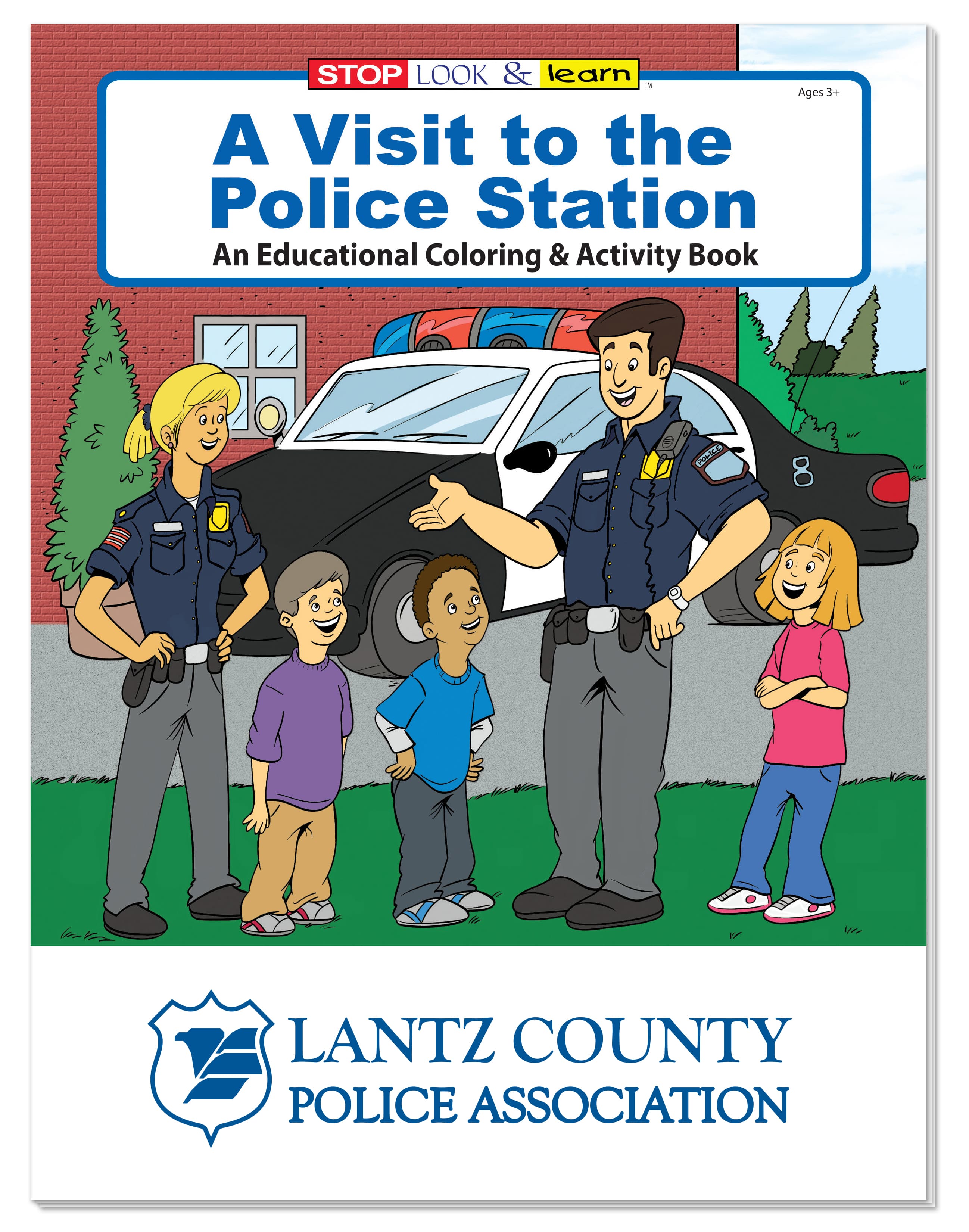 Coloring Book: A Visit to the Police Station - Image 1