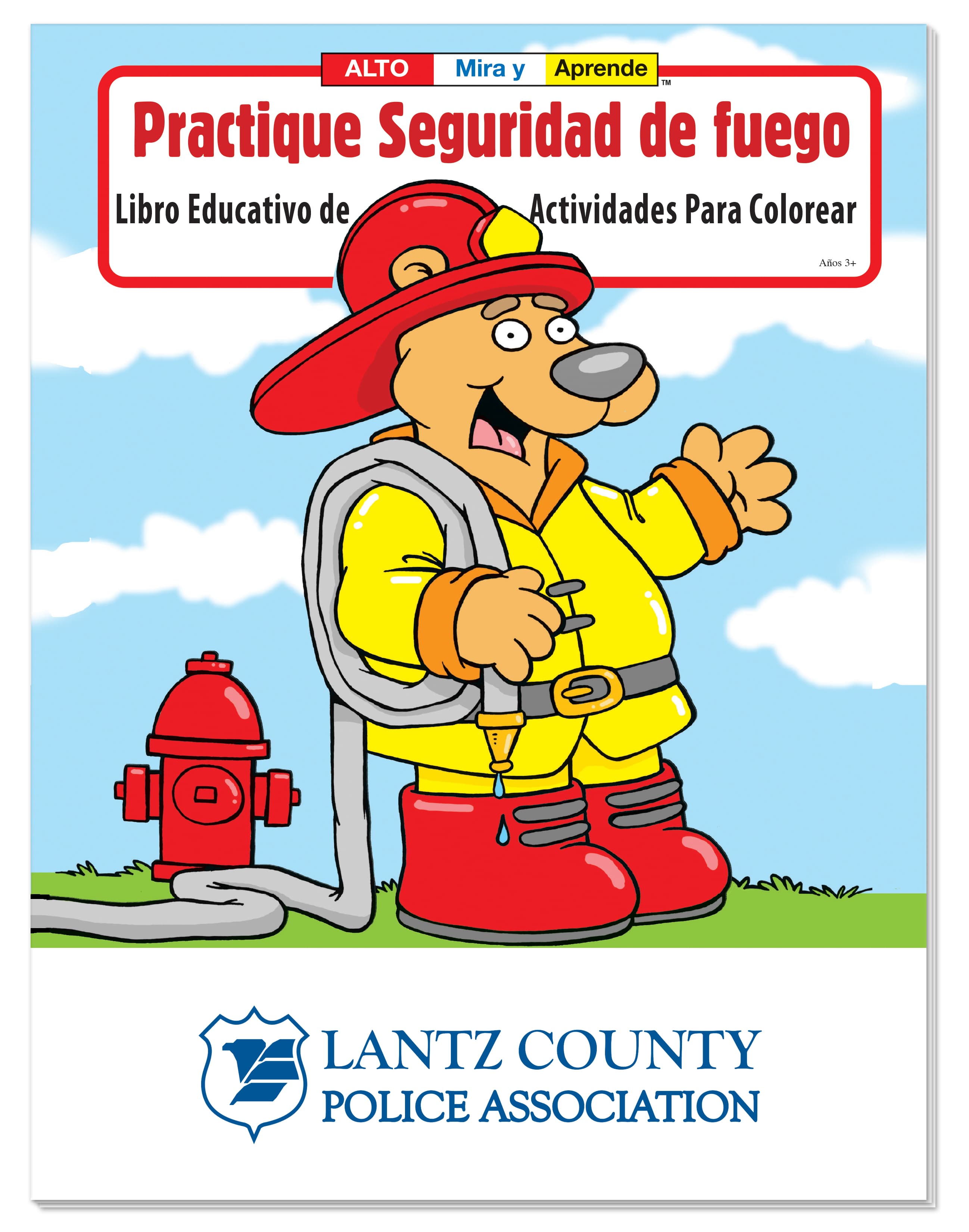 Coloring Book: Practice Fire Safety (Spanish) - Image 1