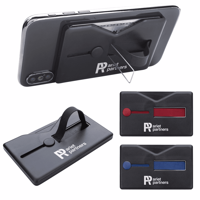 Comfort Grip RFID Phone Wallet with Stand - Image 1