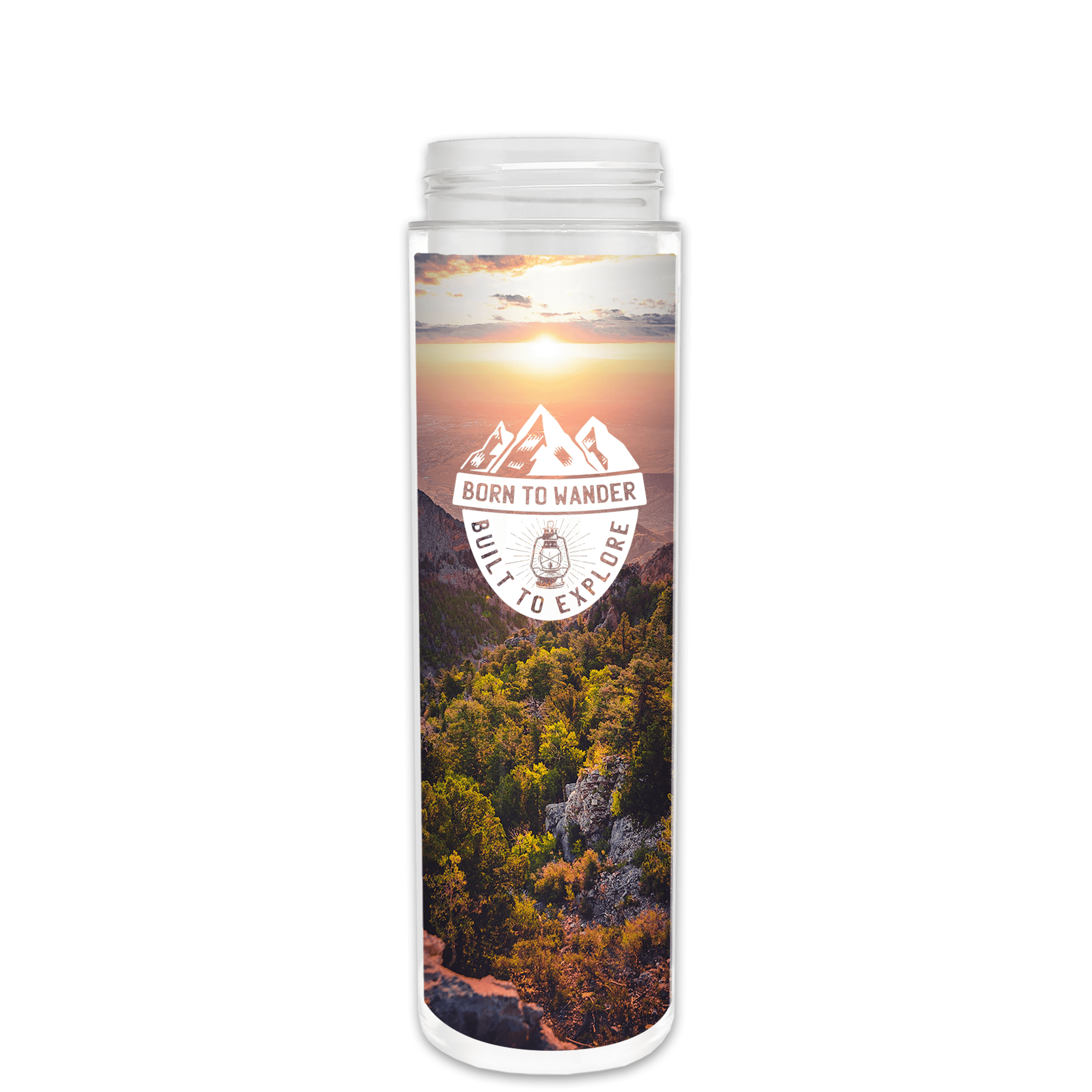 Garyline® Chiller Insulated Bottle with Drink-Thru Lid and Full-Color Paper Insert - 16 oz. - Image 1