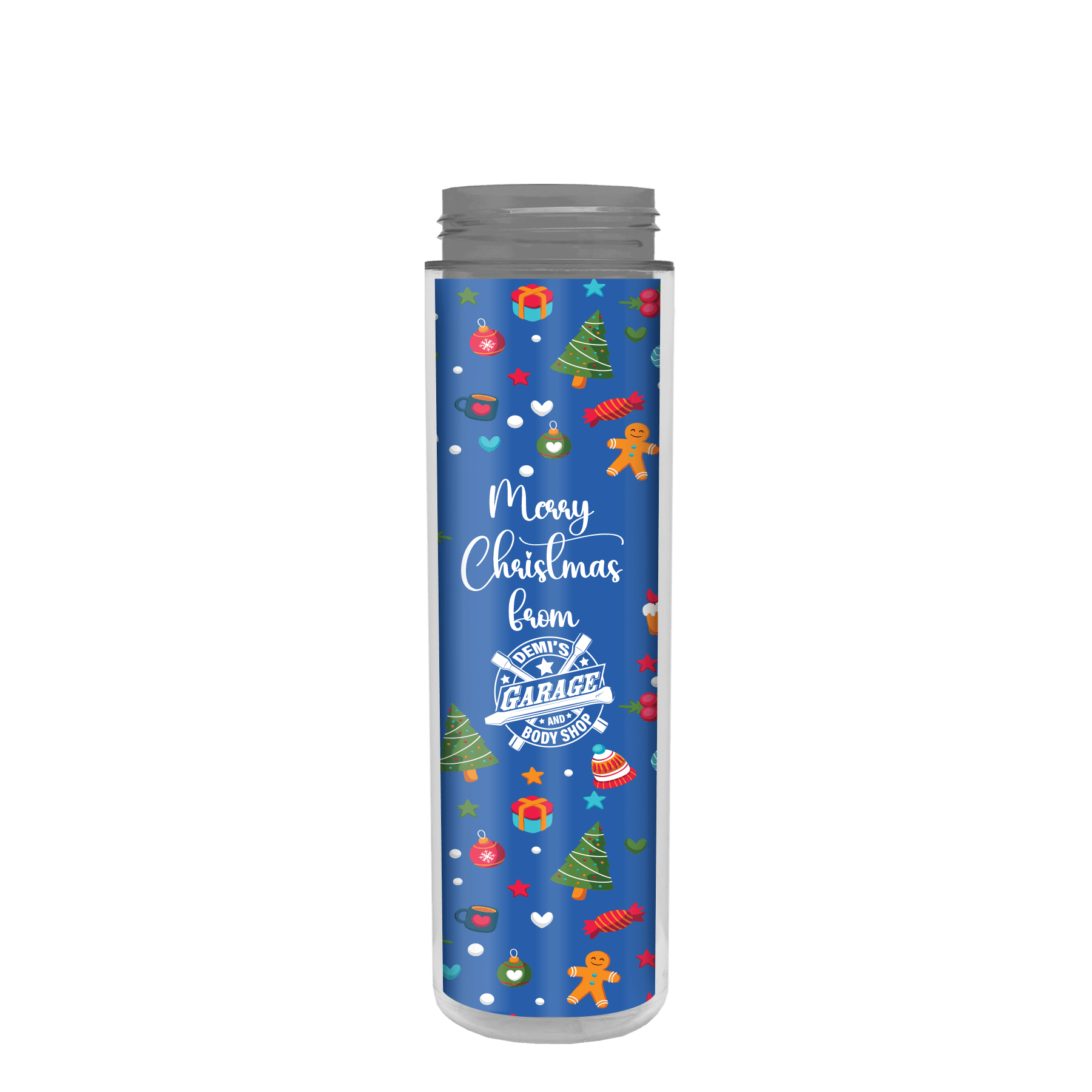 Garyline® Chiller Insulated Bottle with Pop-Up Lid and Full-Color Paper Insert - 16 oz. - Image 1