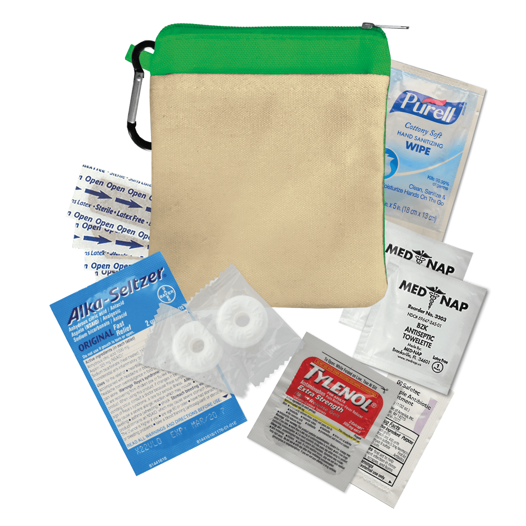 Garyline® New Recovery Zipper Pouch First Aid Kit – 12 Piece - Image 1