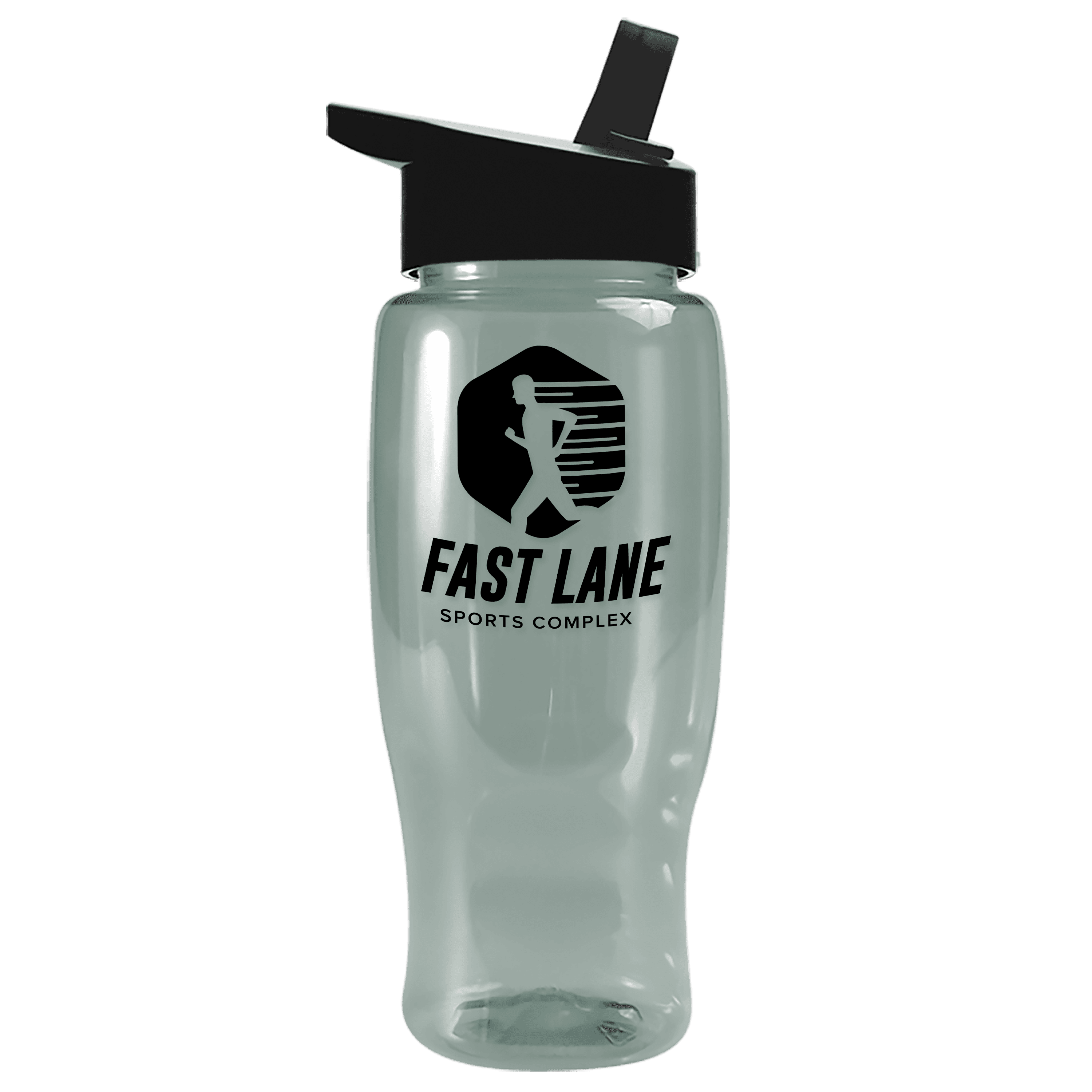 Garyline® Poly+ Recycled Bottle with Flip-Straw Lid - 27 oz. - Image 1