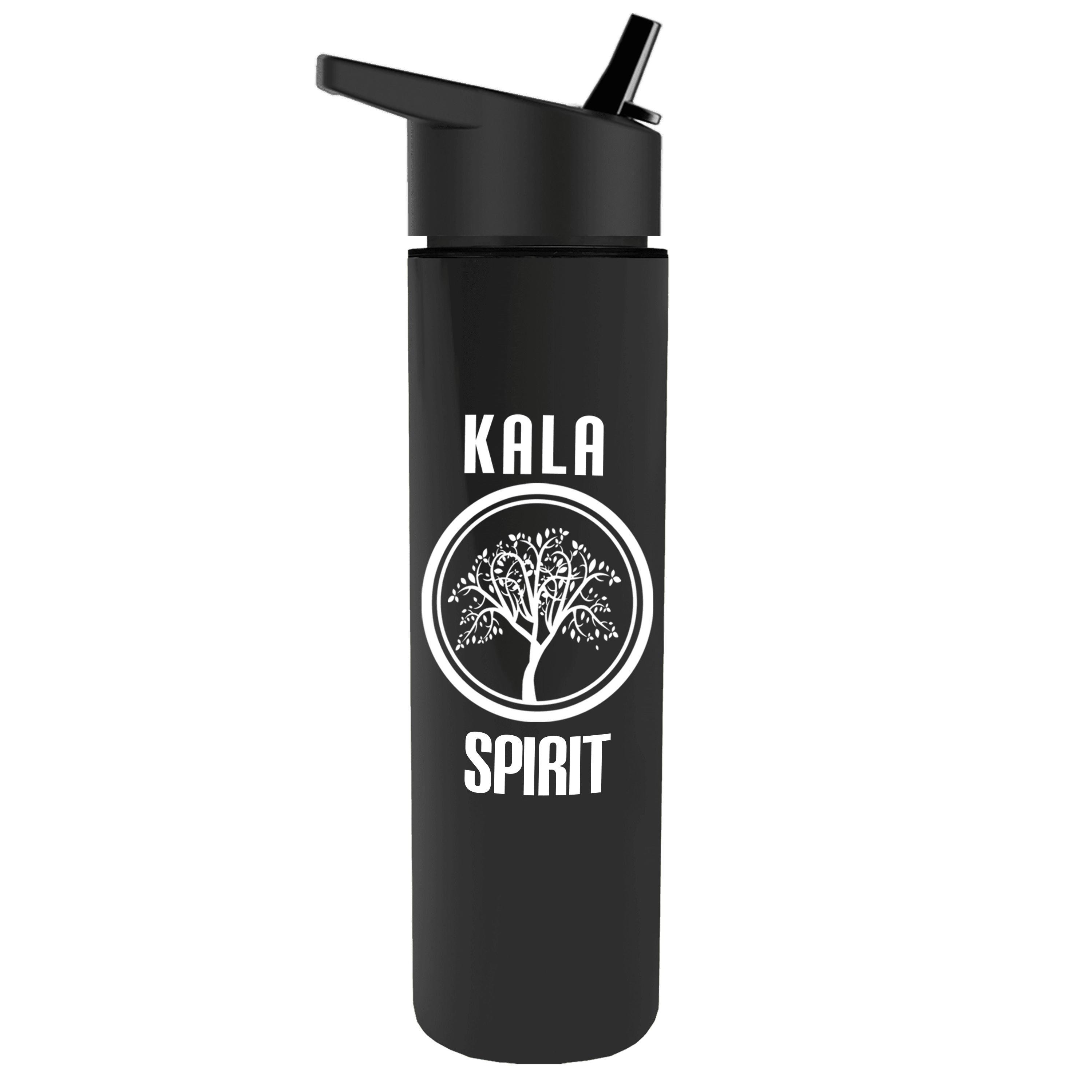 Garyline® Slim Double-Wall Insulated Bottle with Flip-Straw Lid - 16 oz.