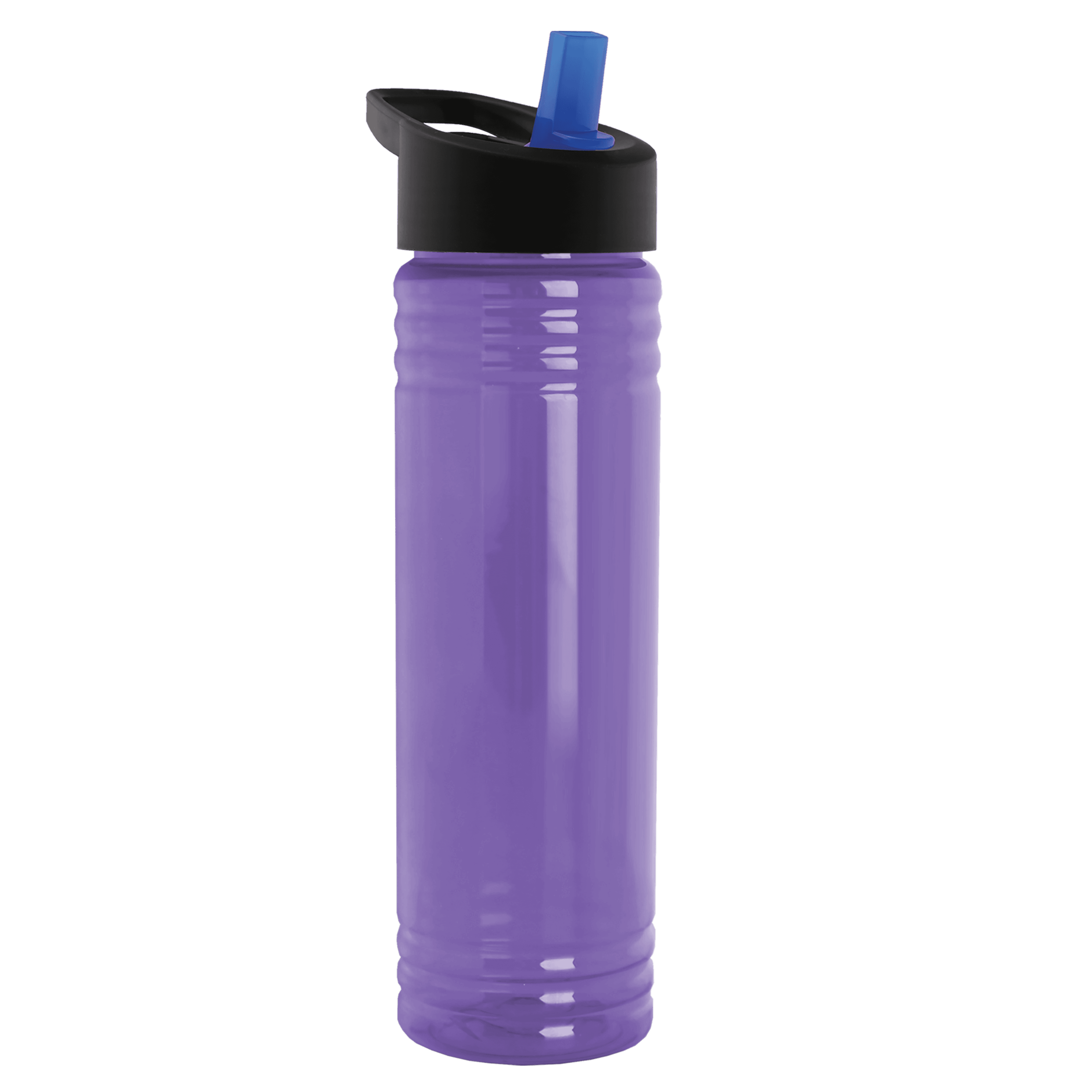 Garyline® Slim Fit RPET Bottle with Flip-Straw Lid - 24 oz. - Image 1