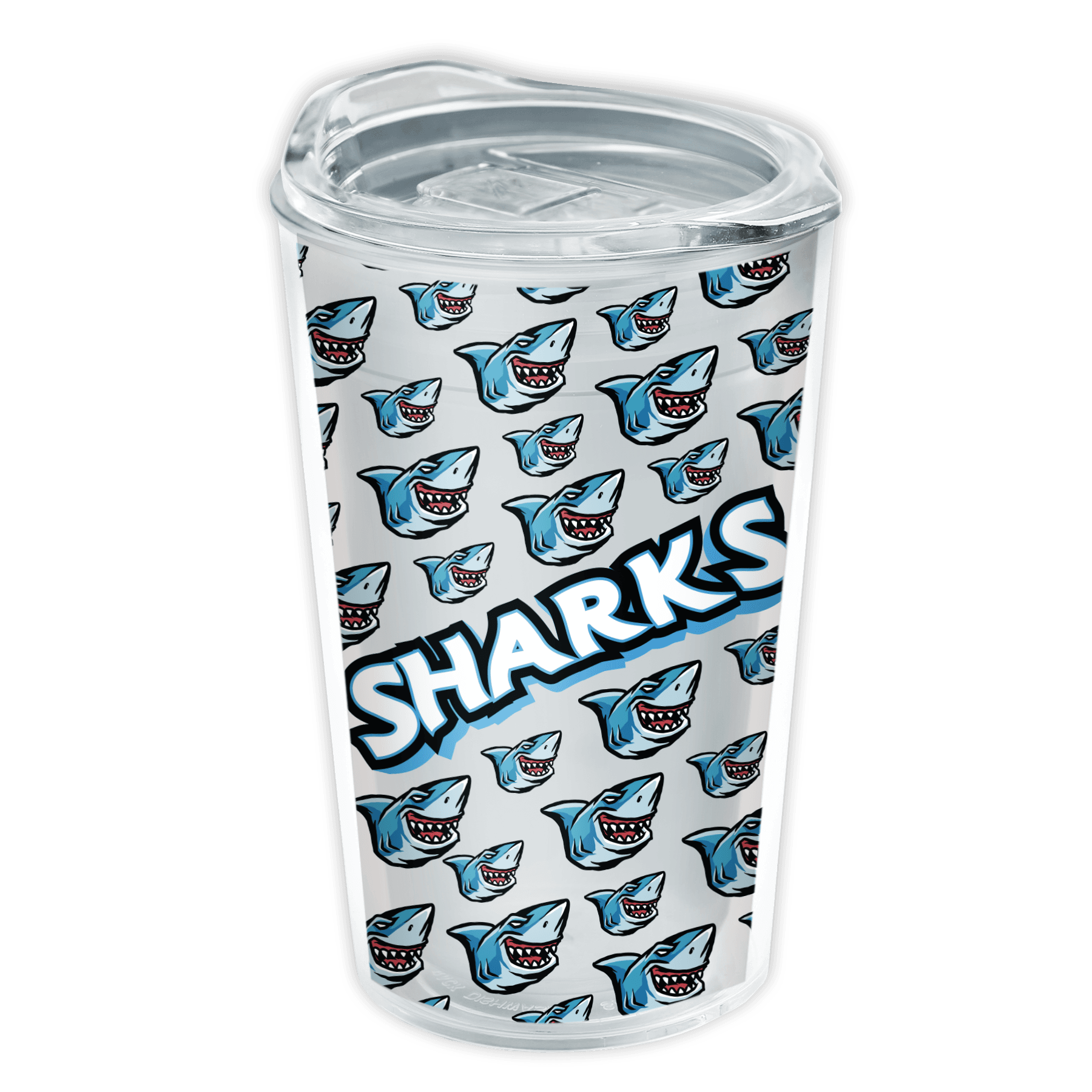 Garyline® Transparent Tumbler with Slider Lid and Full-Color Insert - 14 oz. - Image 1