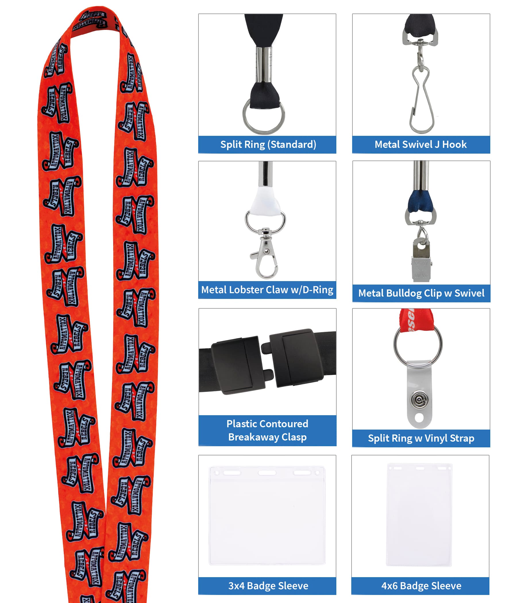 Good Value™ 1" RPET Fine-Print Lanyard - Image 1