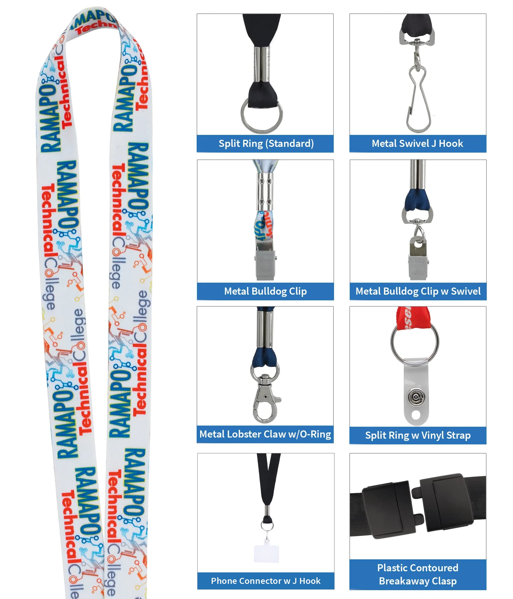 Good Value™ 3/4" Fine-Print Lanyard - Image 1