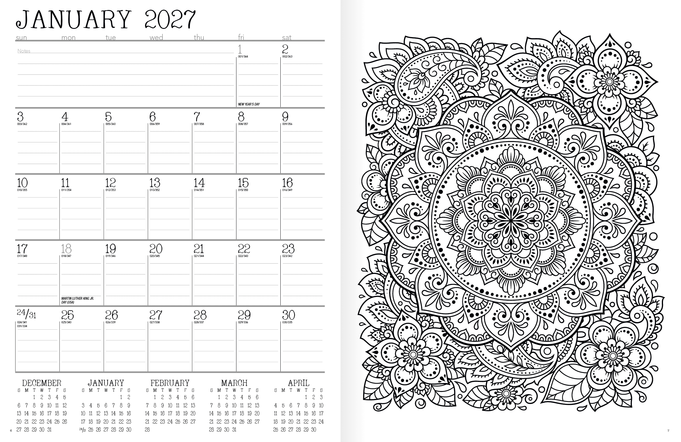 Good Value™ Adult Coloring Book Planner