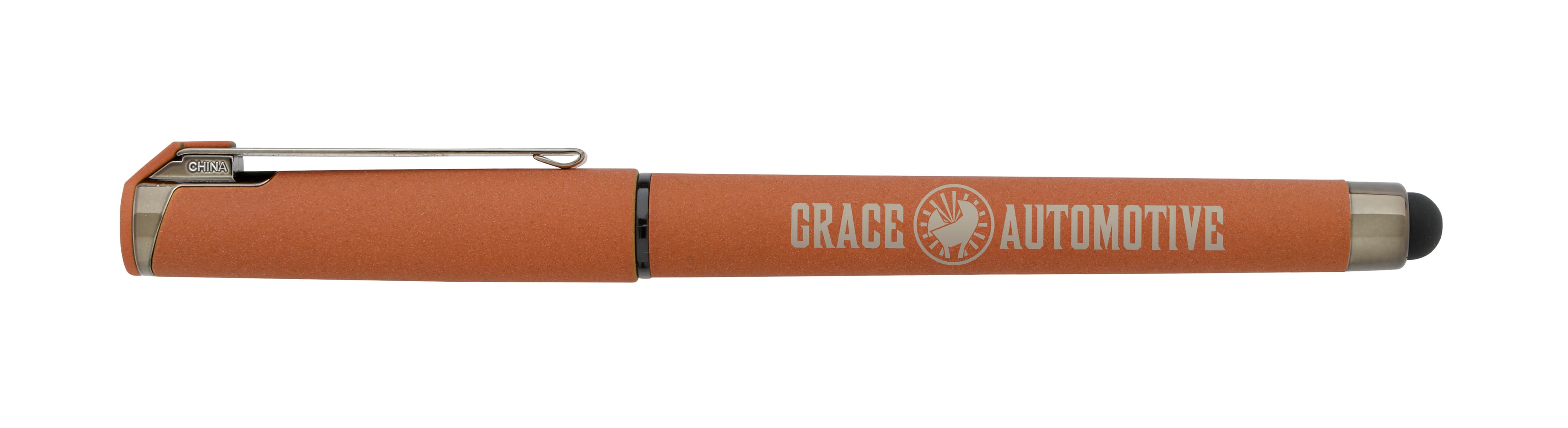Good Value™ Cali Stylus Gunmetal Suede RABS Pen - Image 1