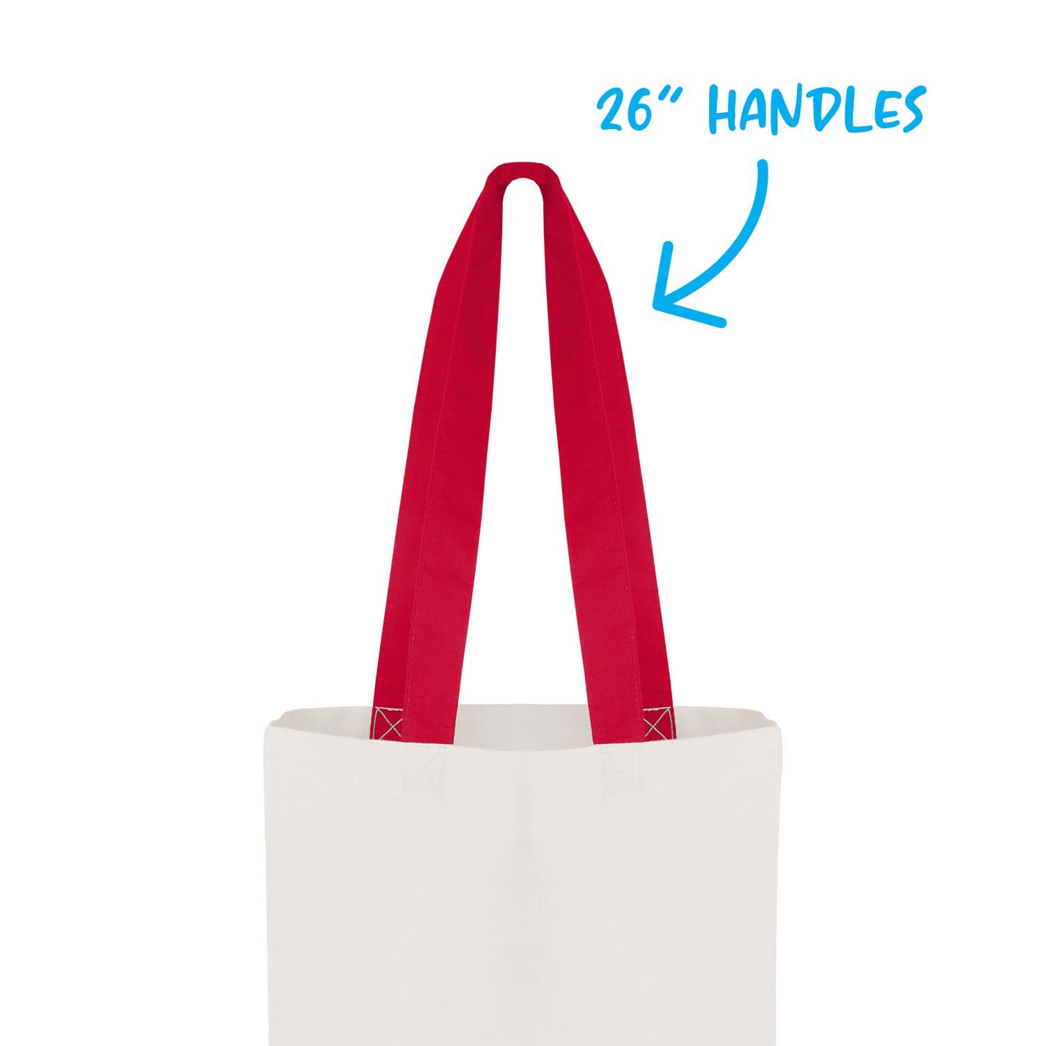 Good Value™ Cotton Colored Accent Flat Tote - Image 1