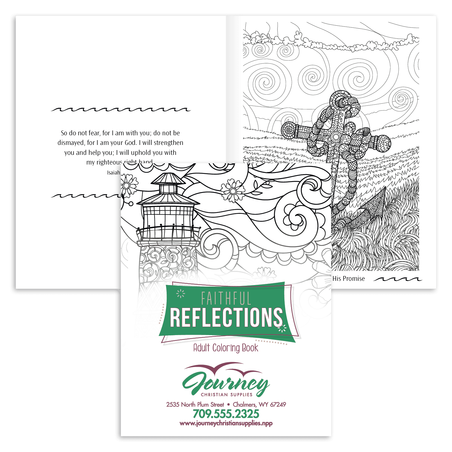 Good Value™ Faithful Reflections Adult Coloring Book - Image 1