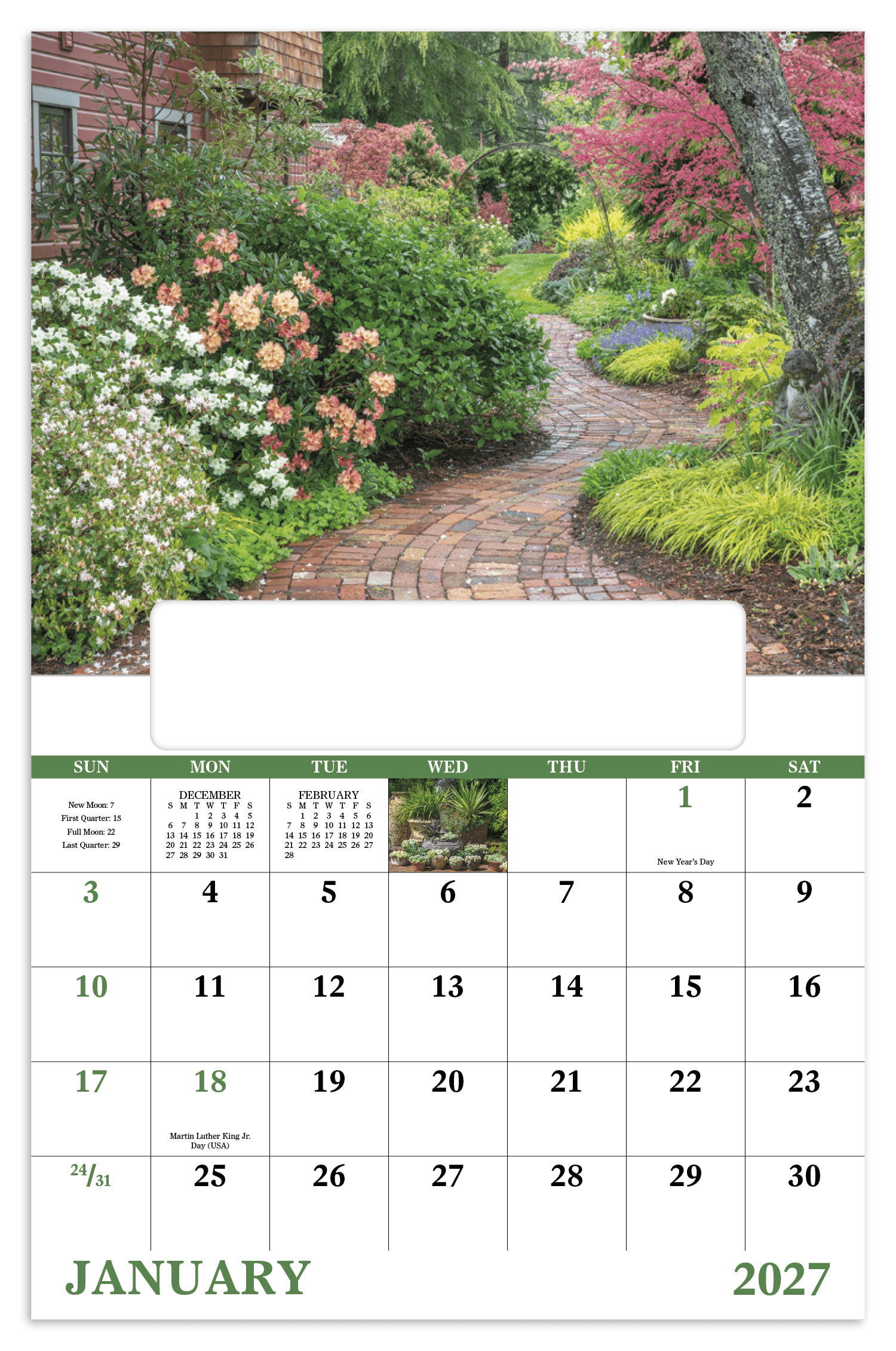 Good Value™ Garden Walk - Window Calendar