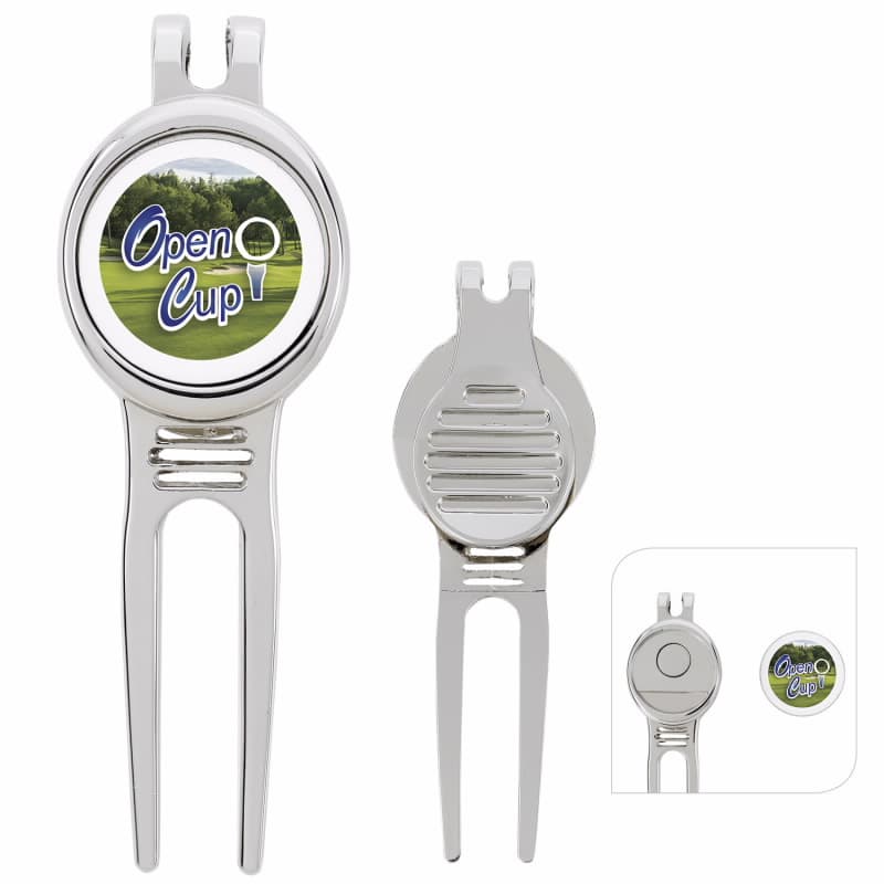 Good Value™ Golfers Divot Tool with Ball Marker - Image 1