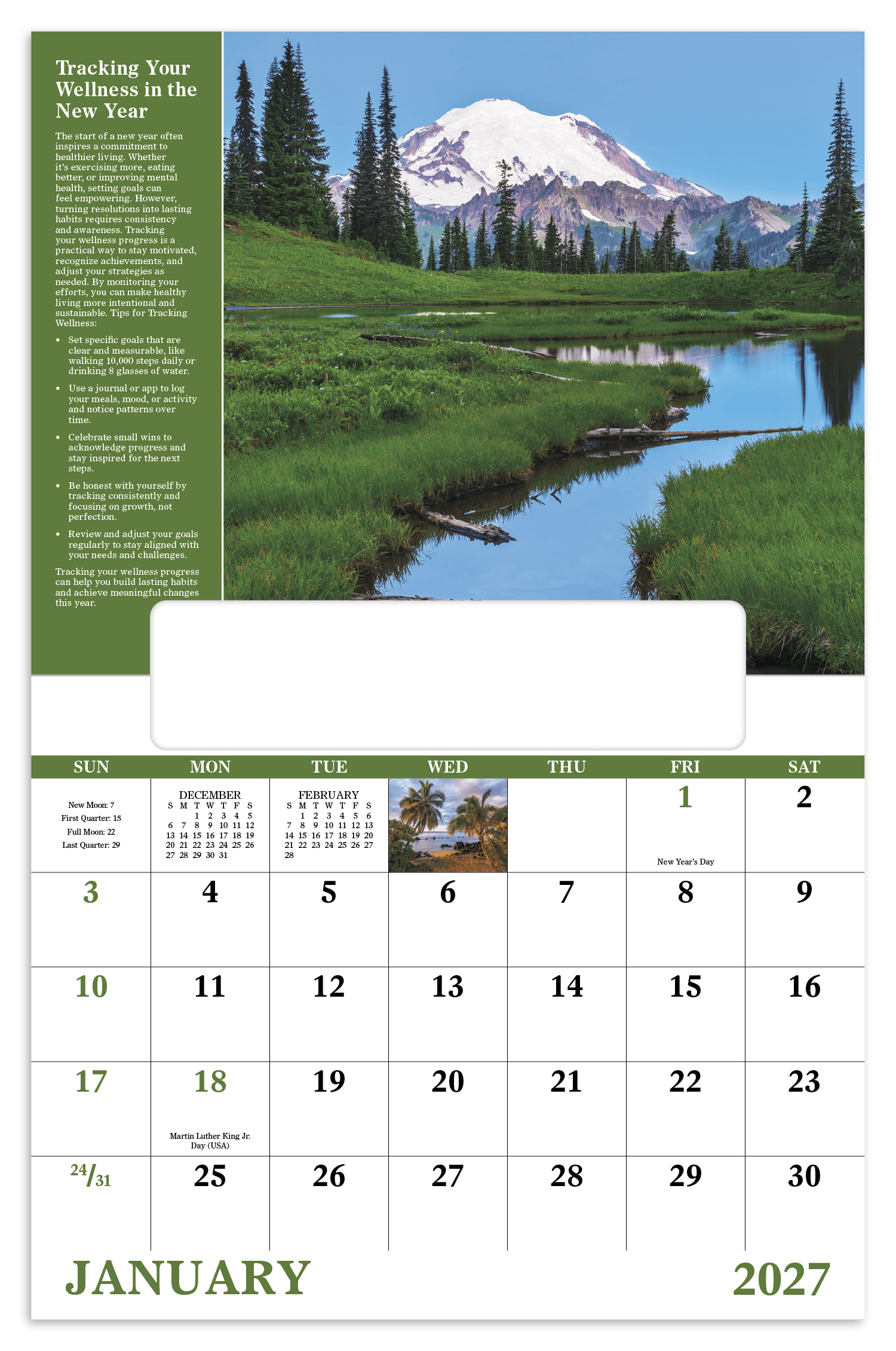 Good Value™ Healthy Living - Window Calendar