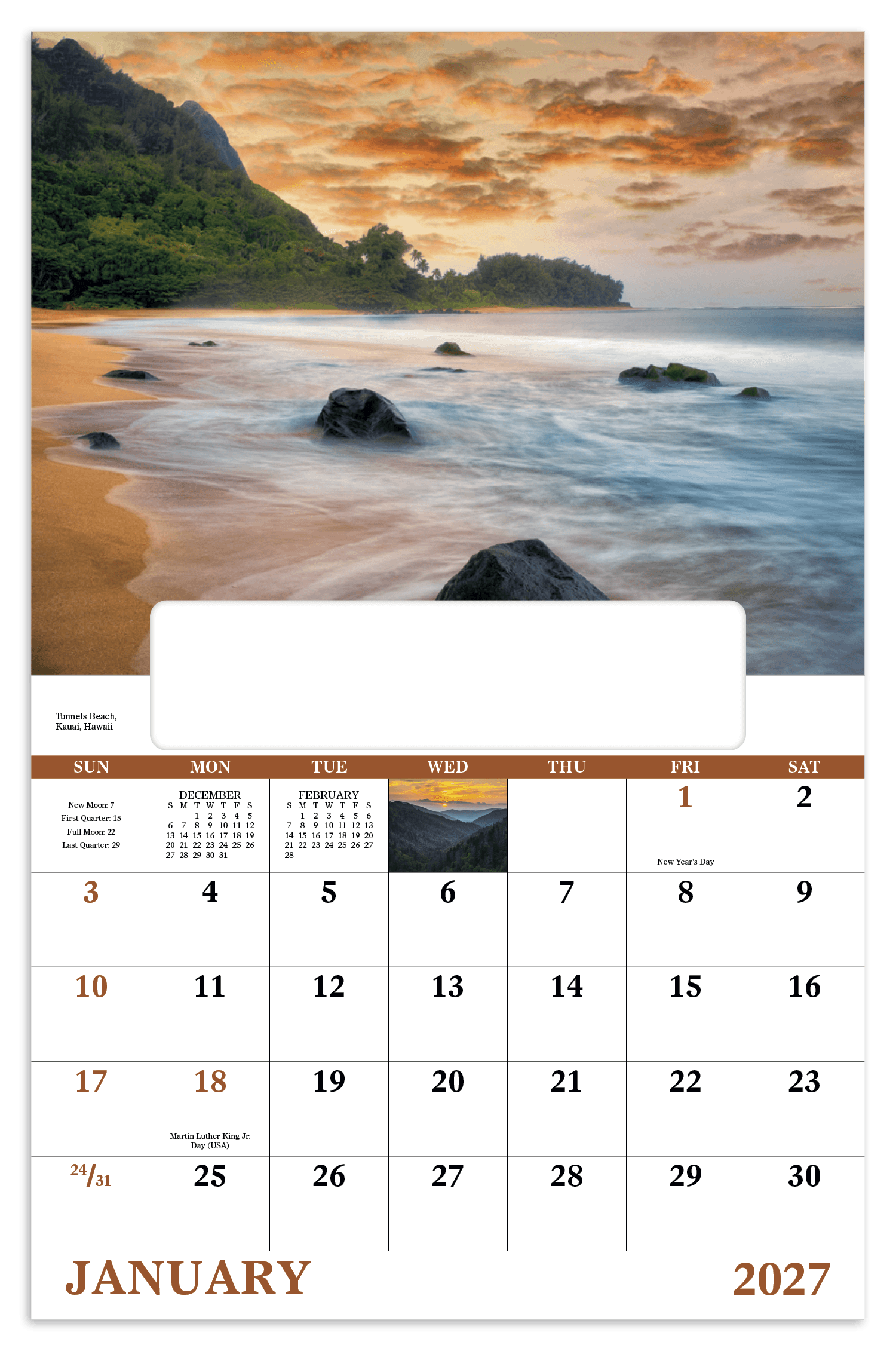Good Value™ Landscapes of America - Window Calendar