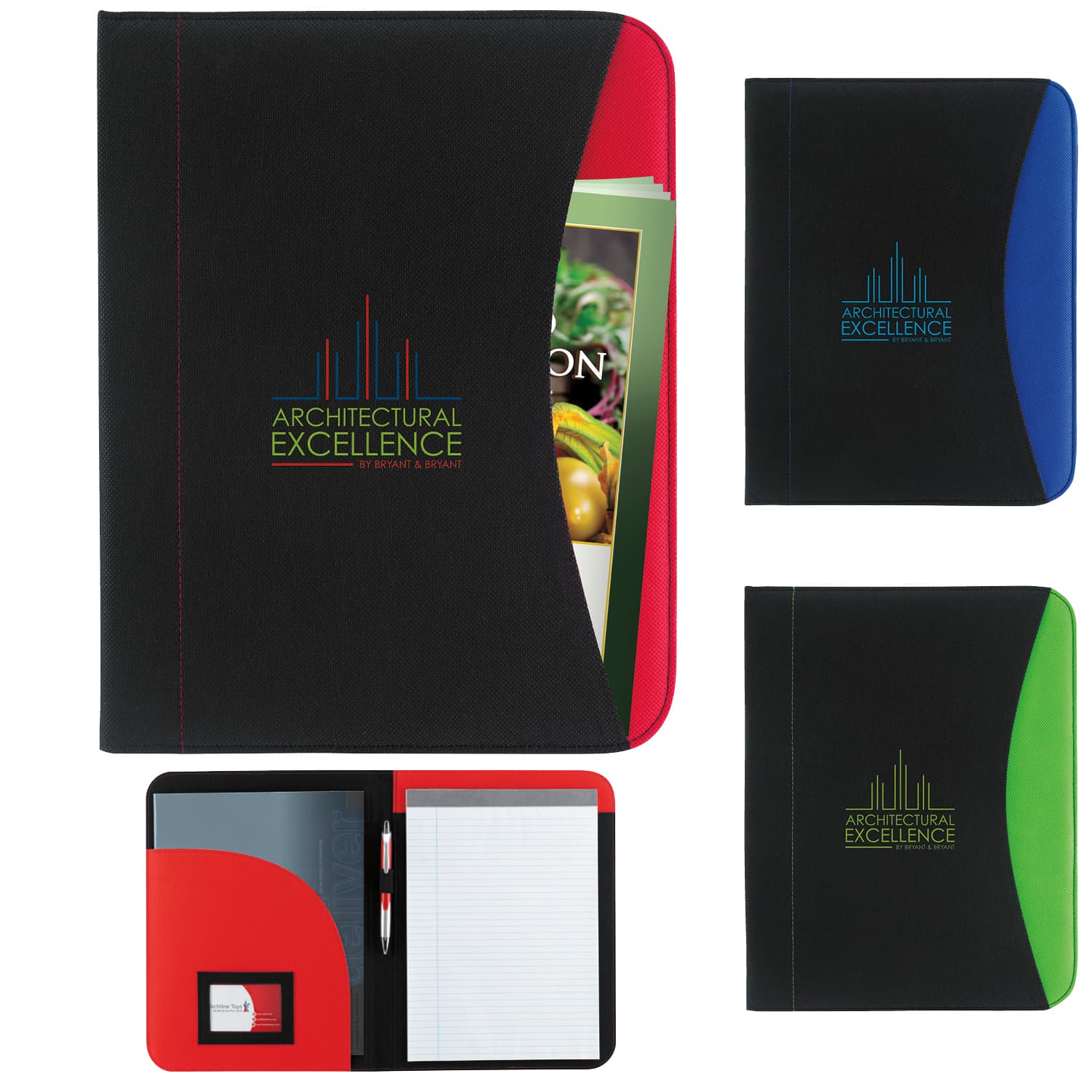 Good Value™ Non-Woven Curve Padfolio - Image 1