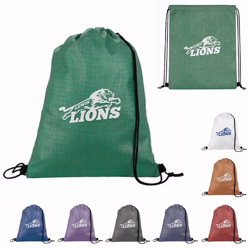 Good Value™ Non-Woven Shimmer Drawstring Backpack - Image 1