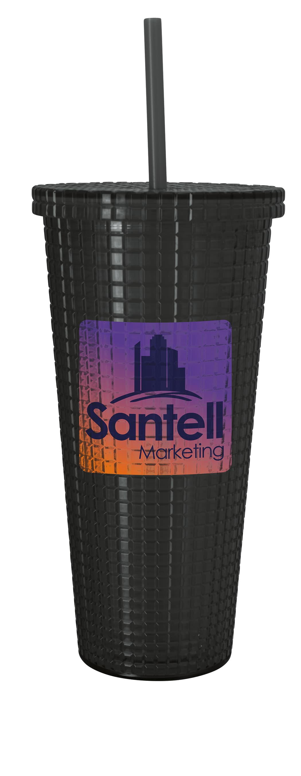 Good Value™ Square-Pattern Double-Wall Tumbler - 23 oz. - Image 1