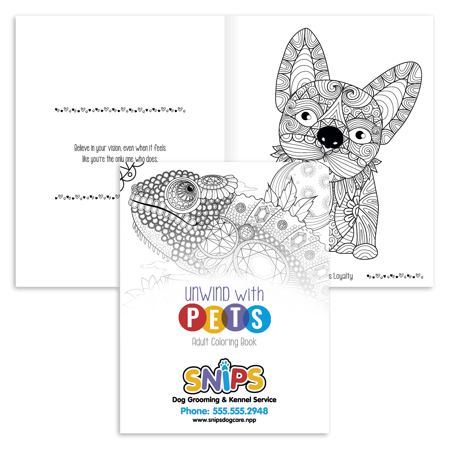 Good Value™ Unwind with Pets Adult Coloring Book - Image 1