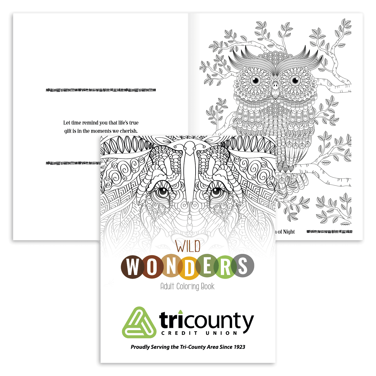 Good Value™ Wild Wonders Adult Coloring Book - Image 1