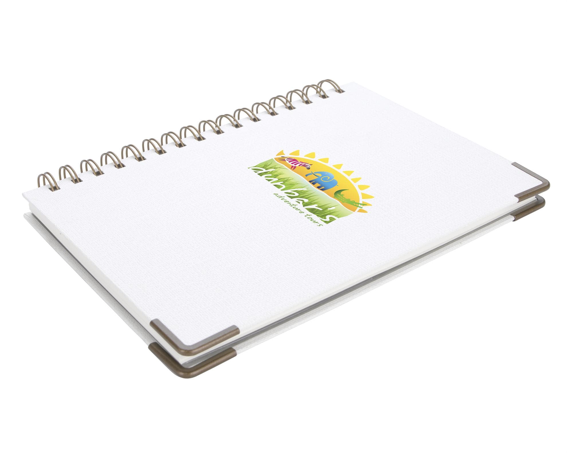 Good Value™ Woven Paper Hardback With Metal Accents Notebook - Image 1