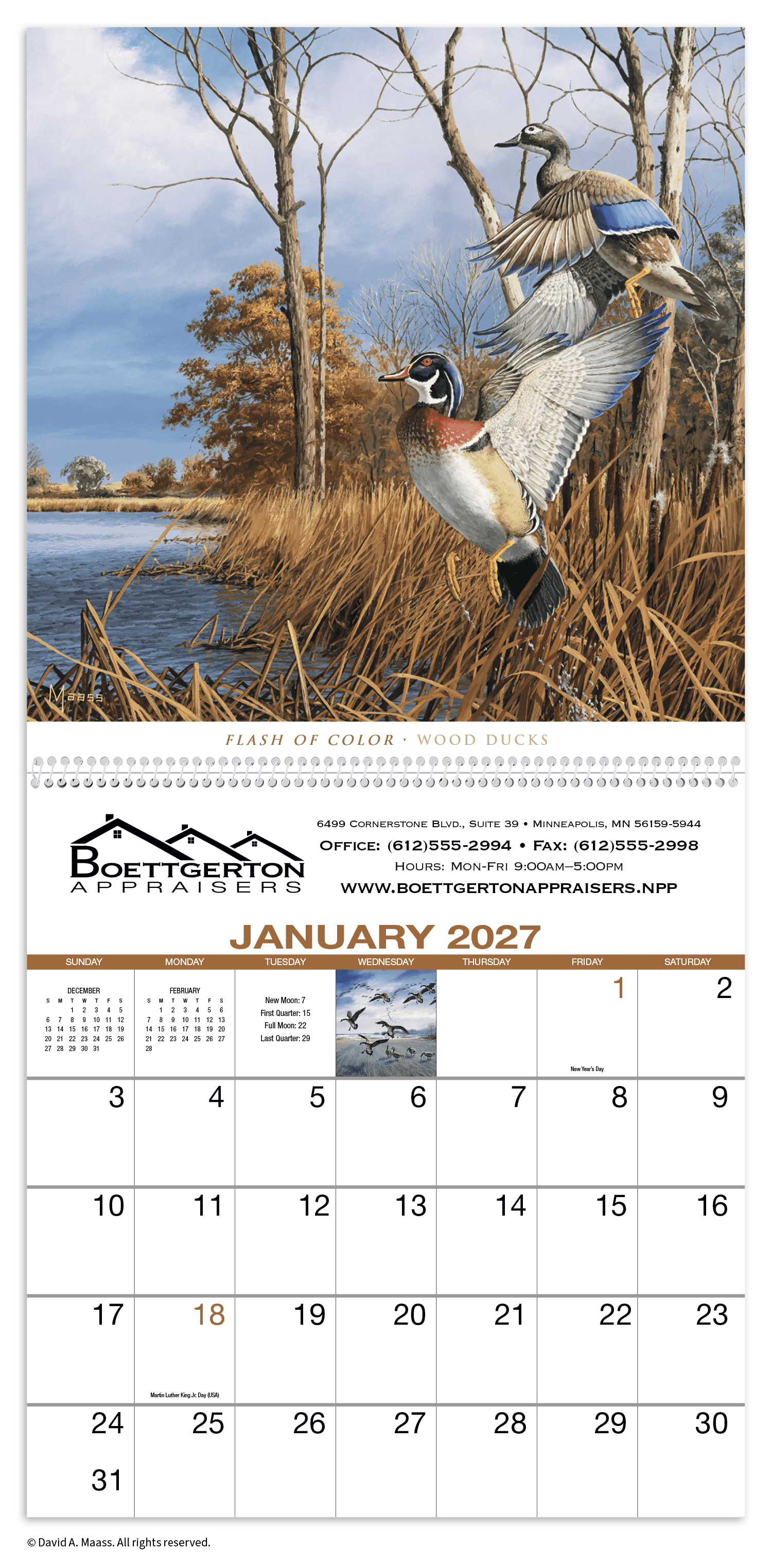 HotLine® Products David Maass Executive Calendar