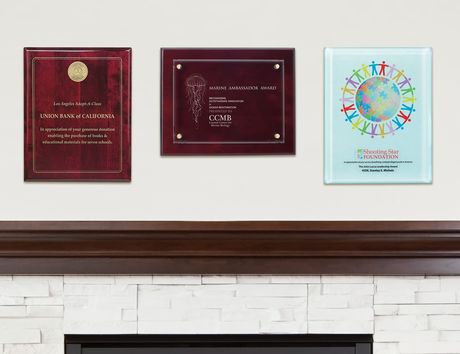 JAFFA® Radiant Trillinnium Award Plaque—8"x10" - Image 1