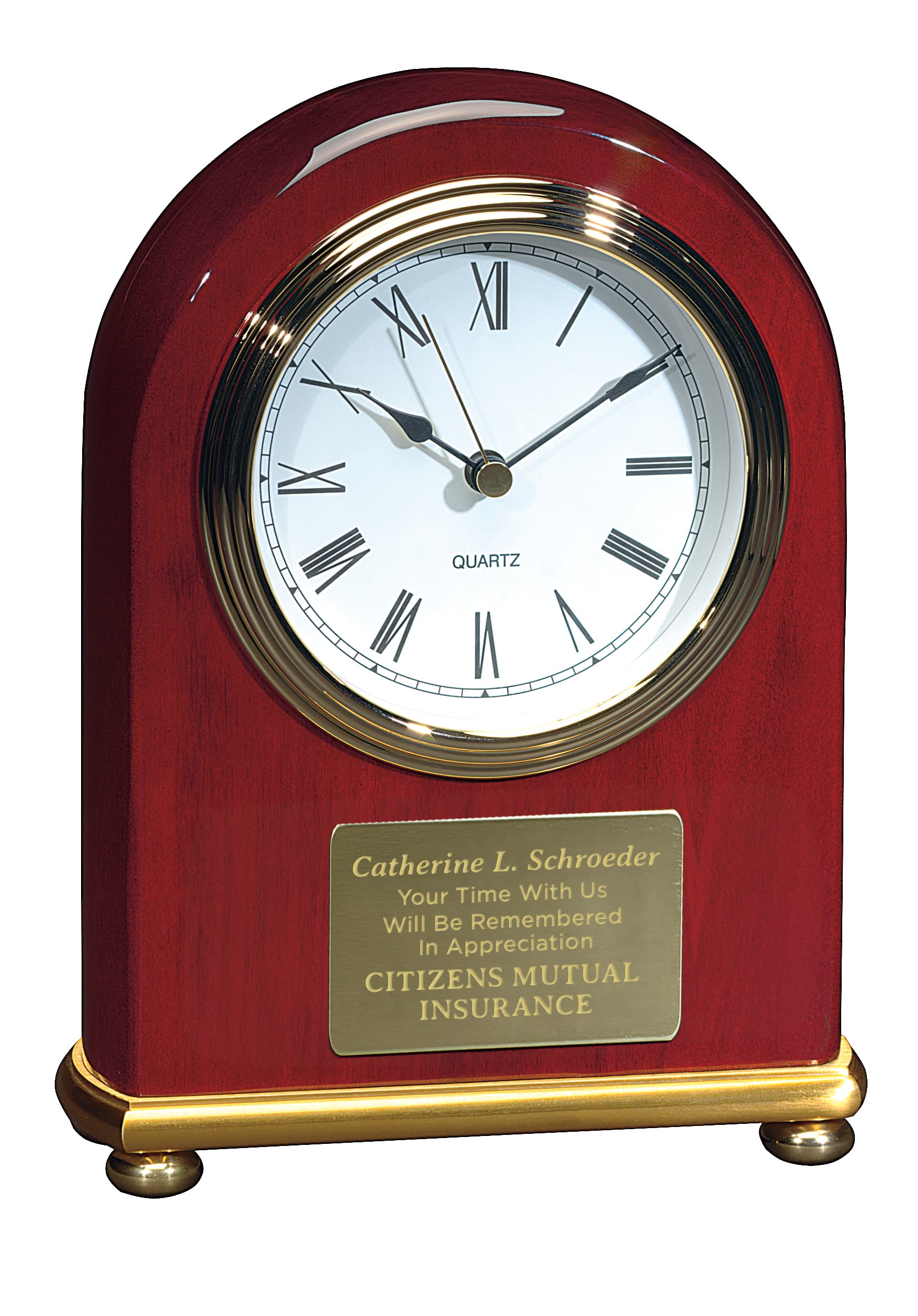 JAFFA® Rosewood Arch Clock - Image 1