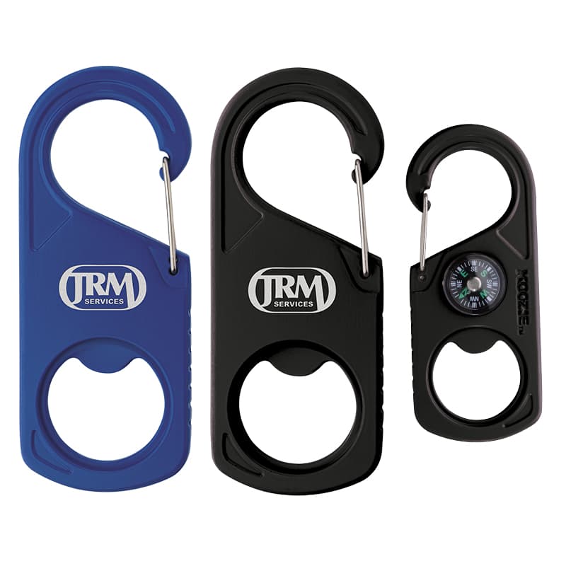 Koozie® 2-in-1 Carabiner - Image 1