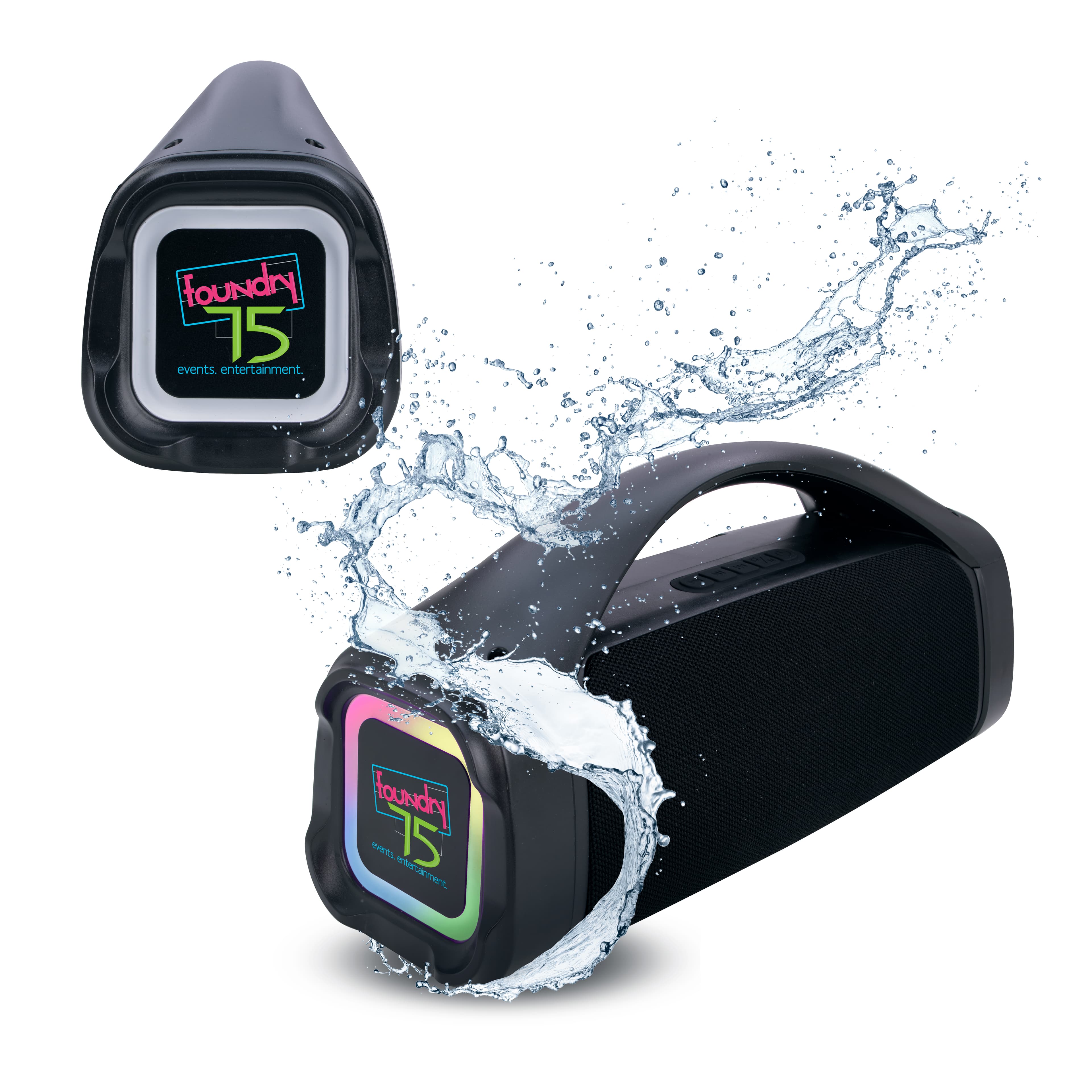 Koozie® Aqua Glow Party Water-Resistant Bluetooth® Speaker - Image 1