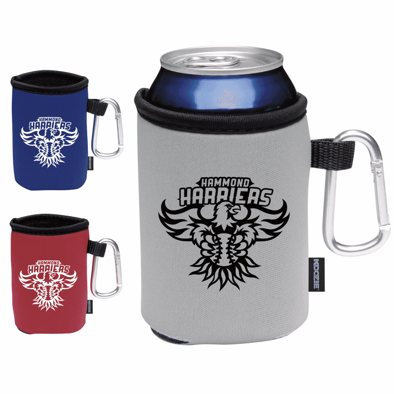 Koozie® Collapsible Can Cooler with Carabiner - Image 1