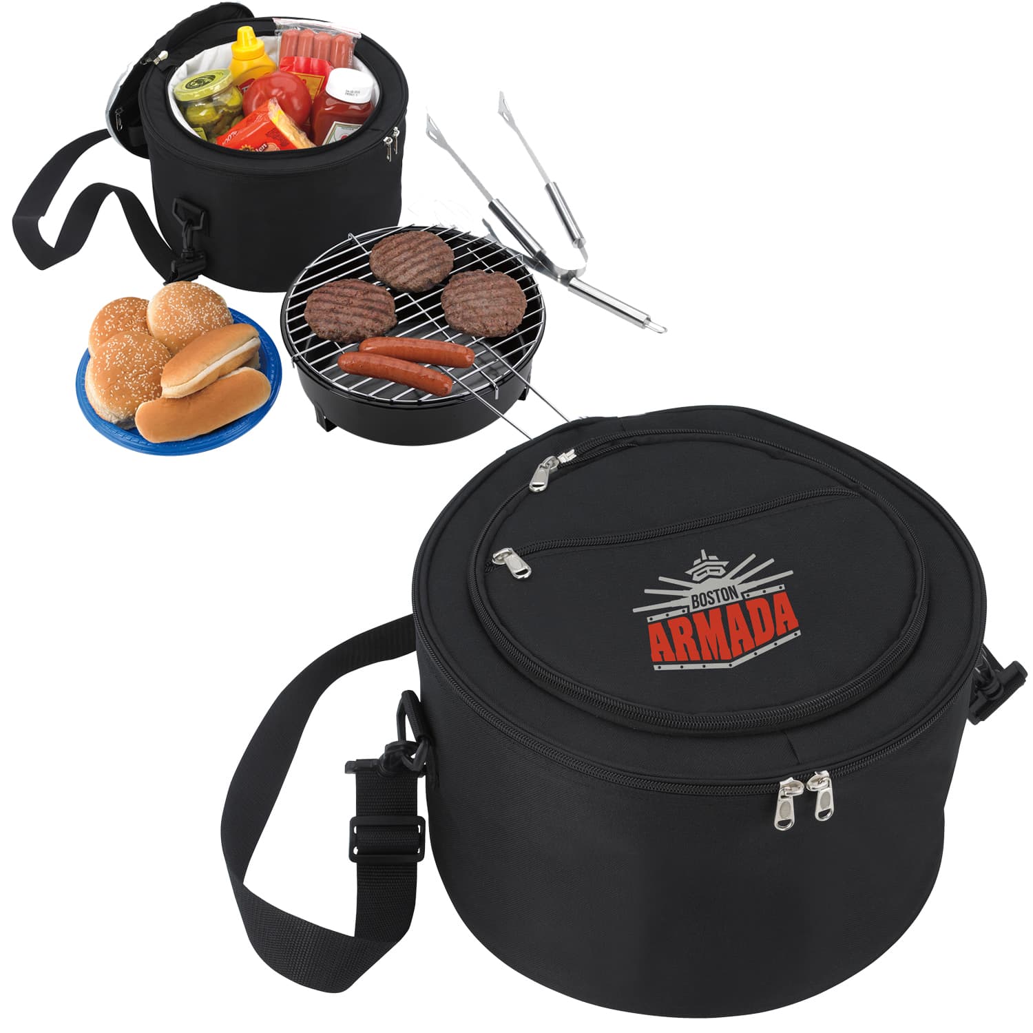 Koozie® Portable BBQ with Cooler Bag - Image 1