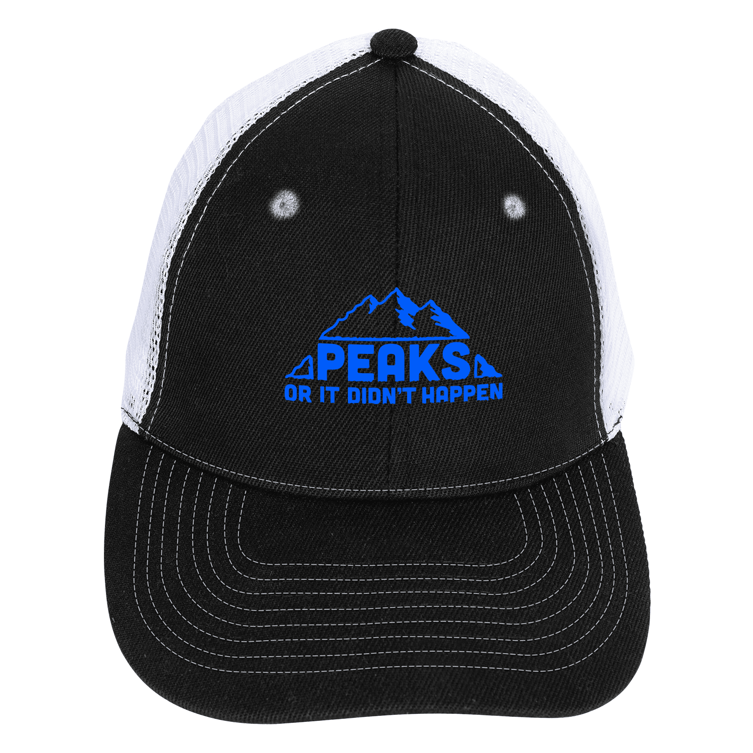 Mid-Profile Accent Mesh Snapback Cap - Image 1