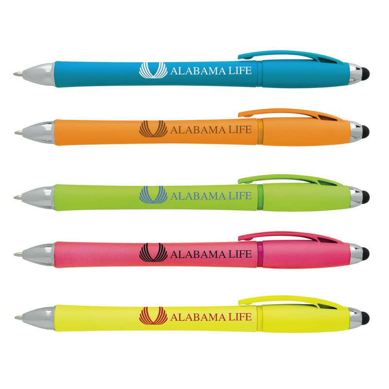 Neon Stylus Highlighter-Pen Combo - Image 1