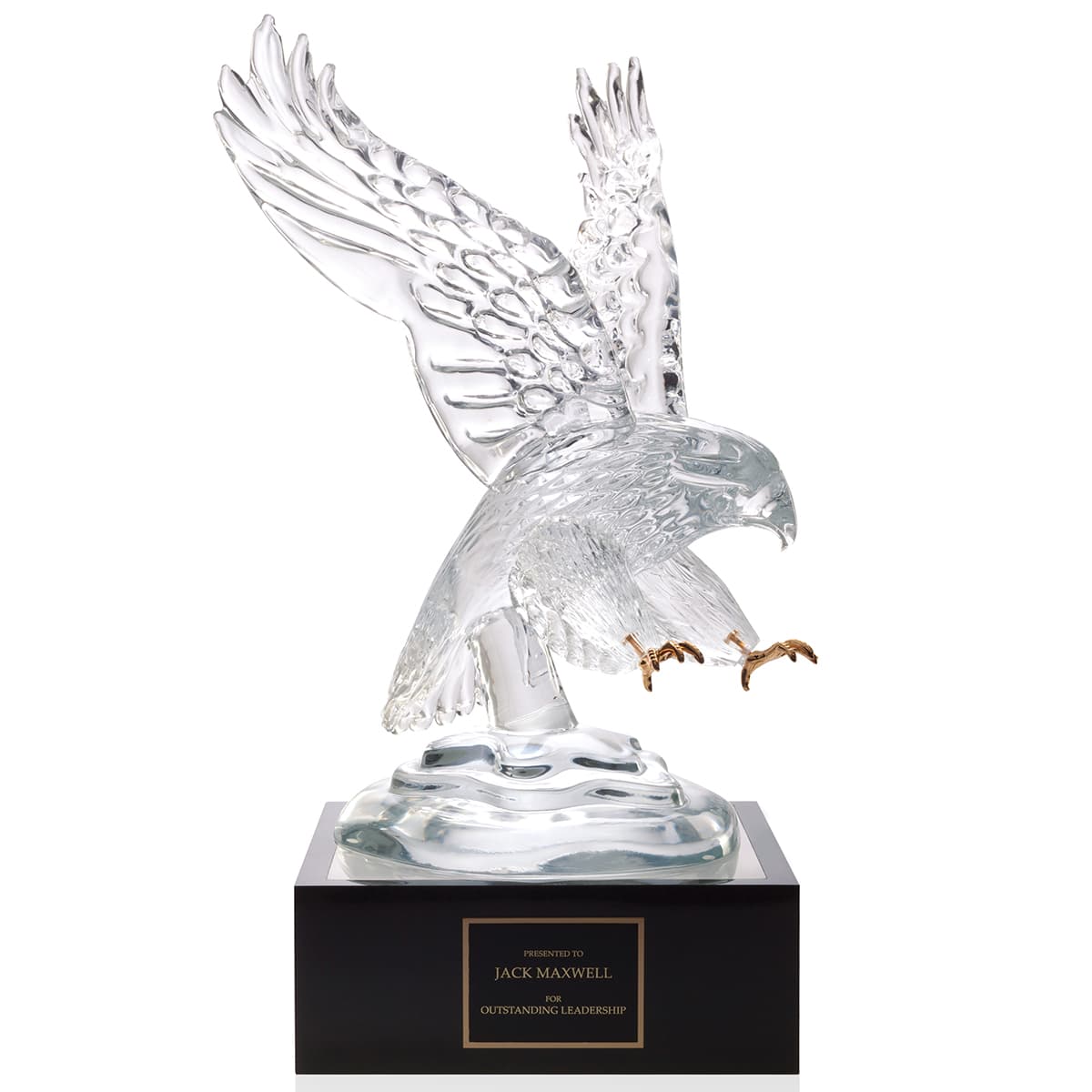 Pino Signoretto Eagle Award with 4" Lighted Pedestal - Image 1