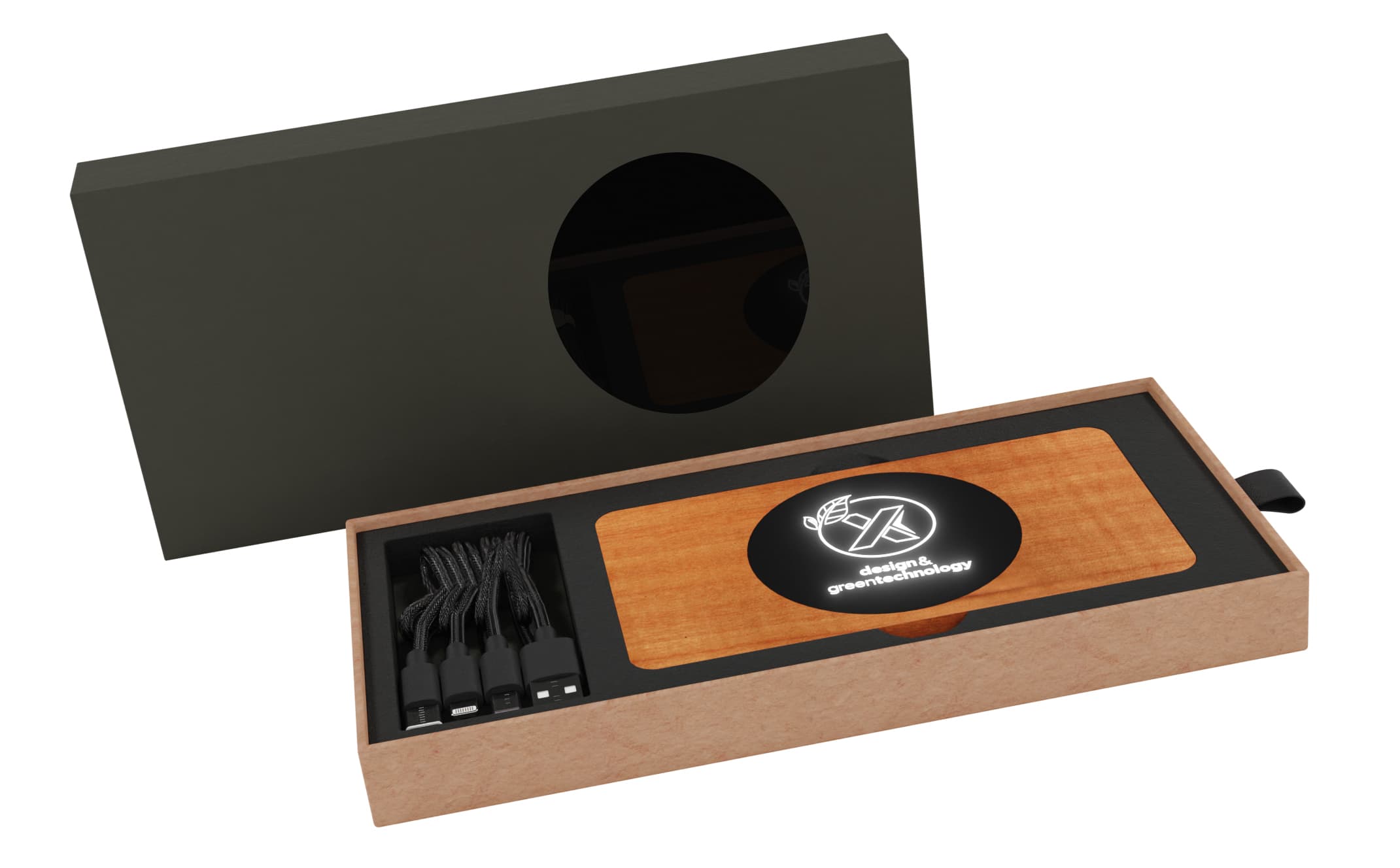 SCX Innovative Design™ Bamboo Wireless Power Bank 10,000 mAh