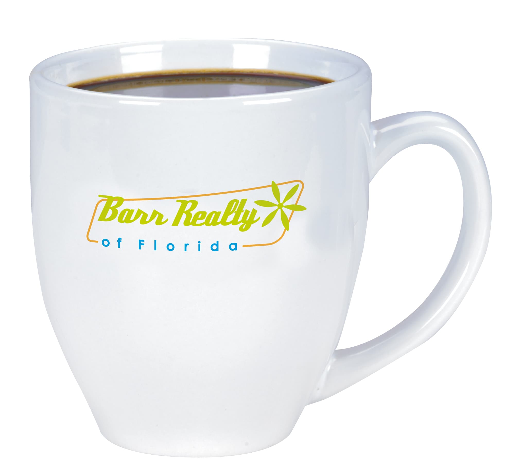 Shiny Bistro Mug - 15 oz. (white) - Image 1