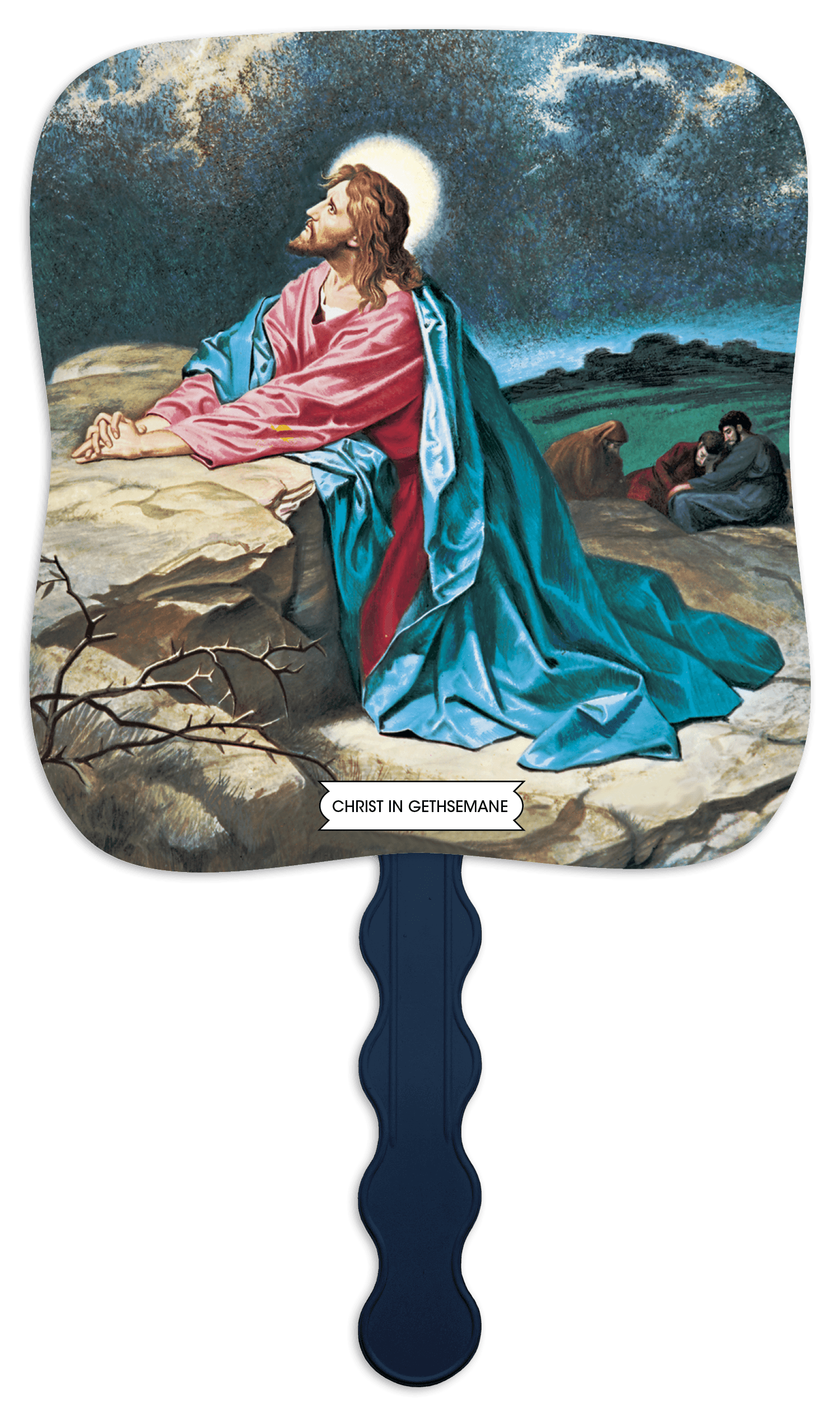 Skinner & Kennedy® Christ In Gethsemane - Pictorial Fan - Image 1