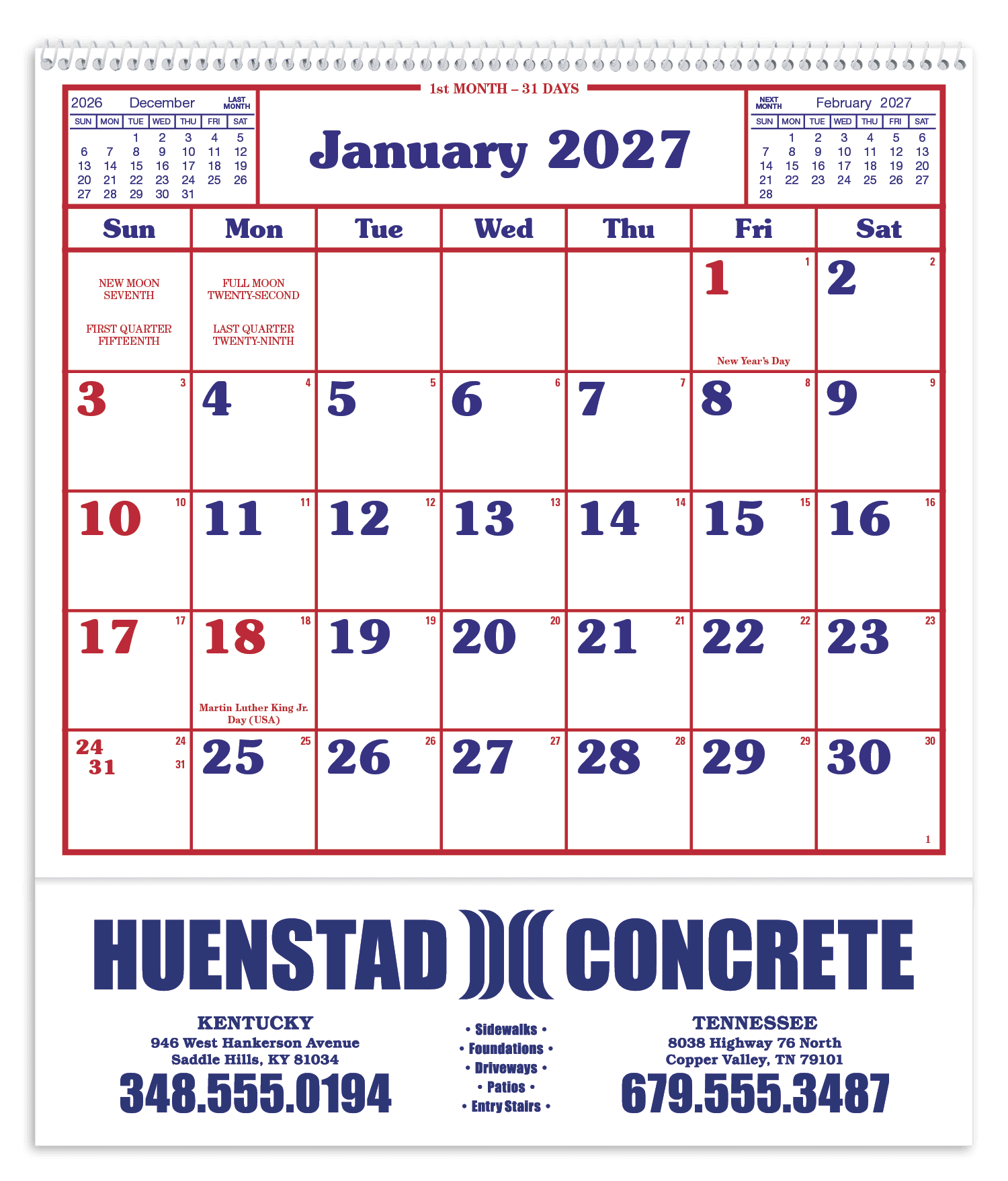 Skinner & Kennedy® Home/Office Appointment Calendar - Image 1
