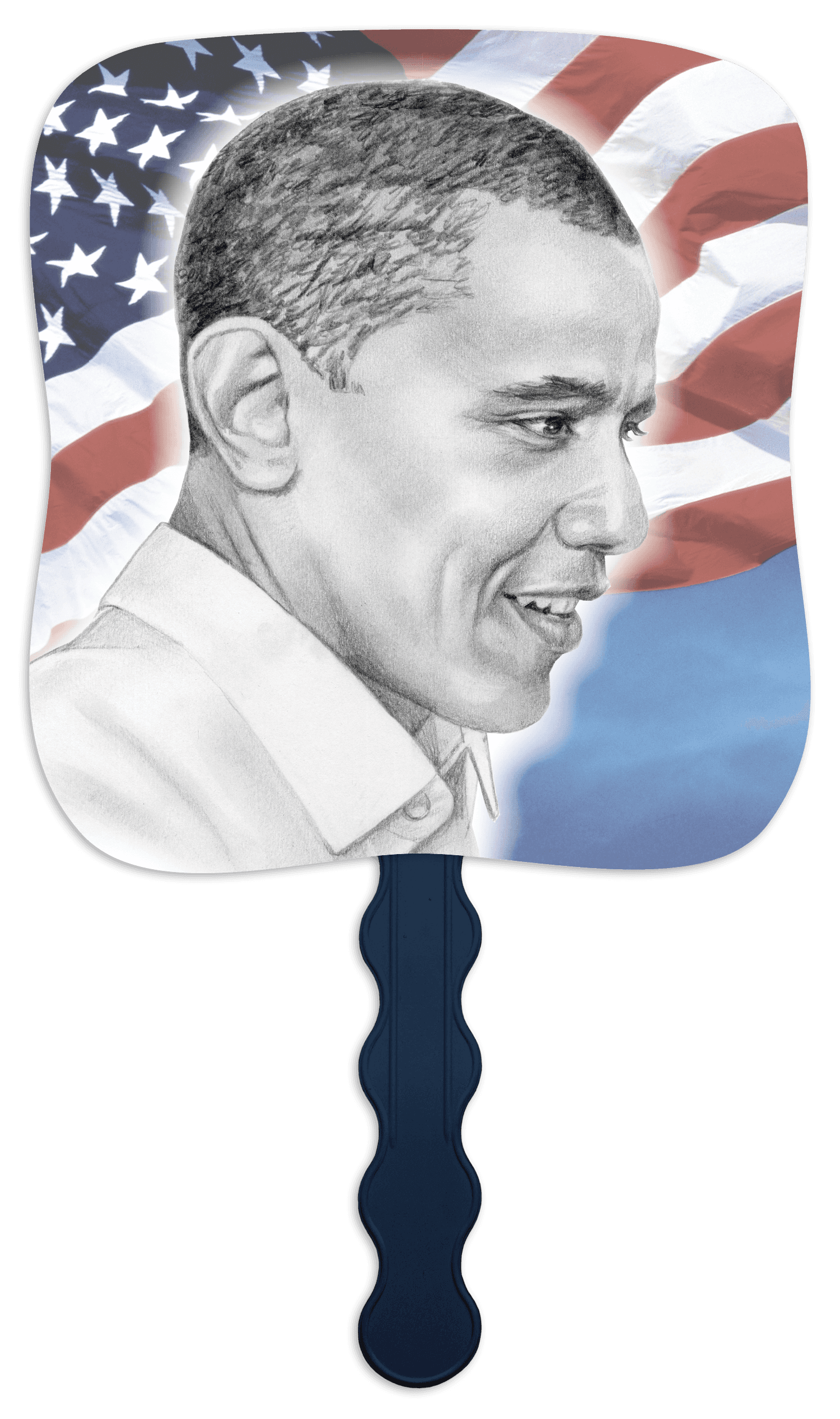 Skinner & Kennedy® President Barack Obama - Pictorial Fan - Image 1